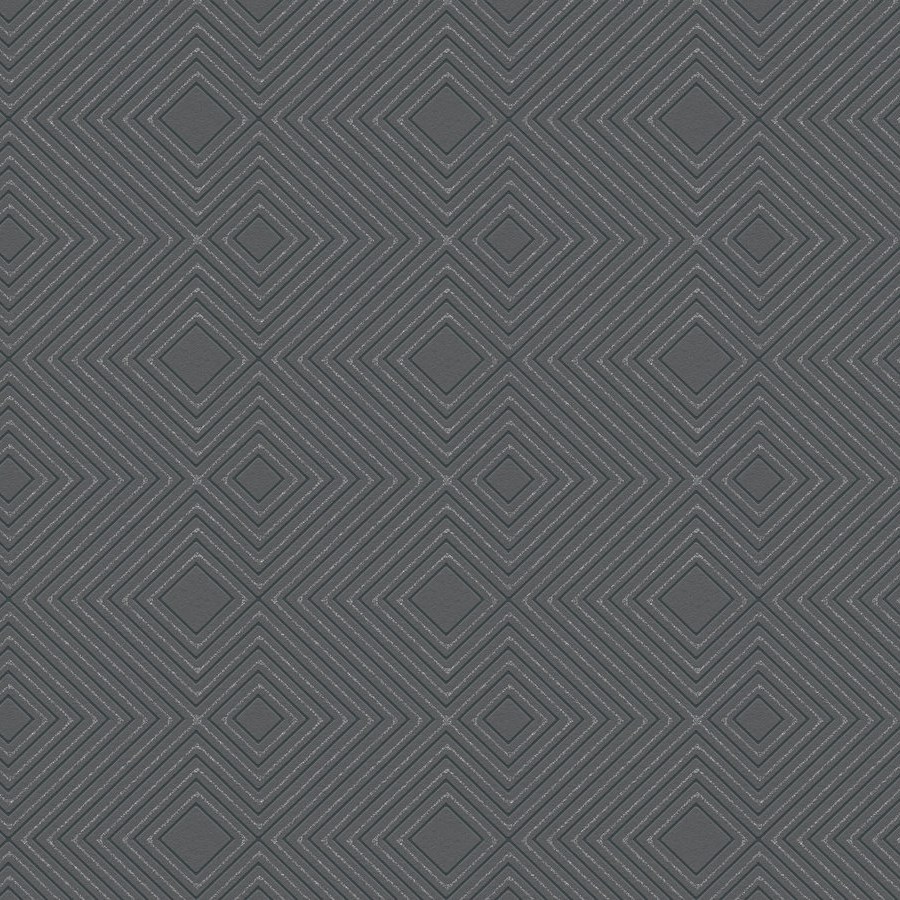 A.S. Creation | Attractive | 377581 | Vliestapete | 3D Optik | 10.05 x 0.53 m | Schwarz