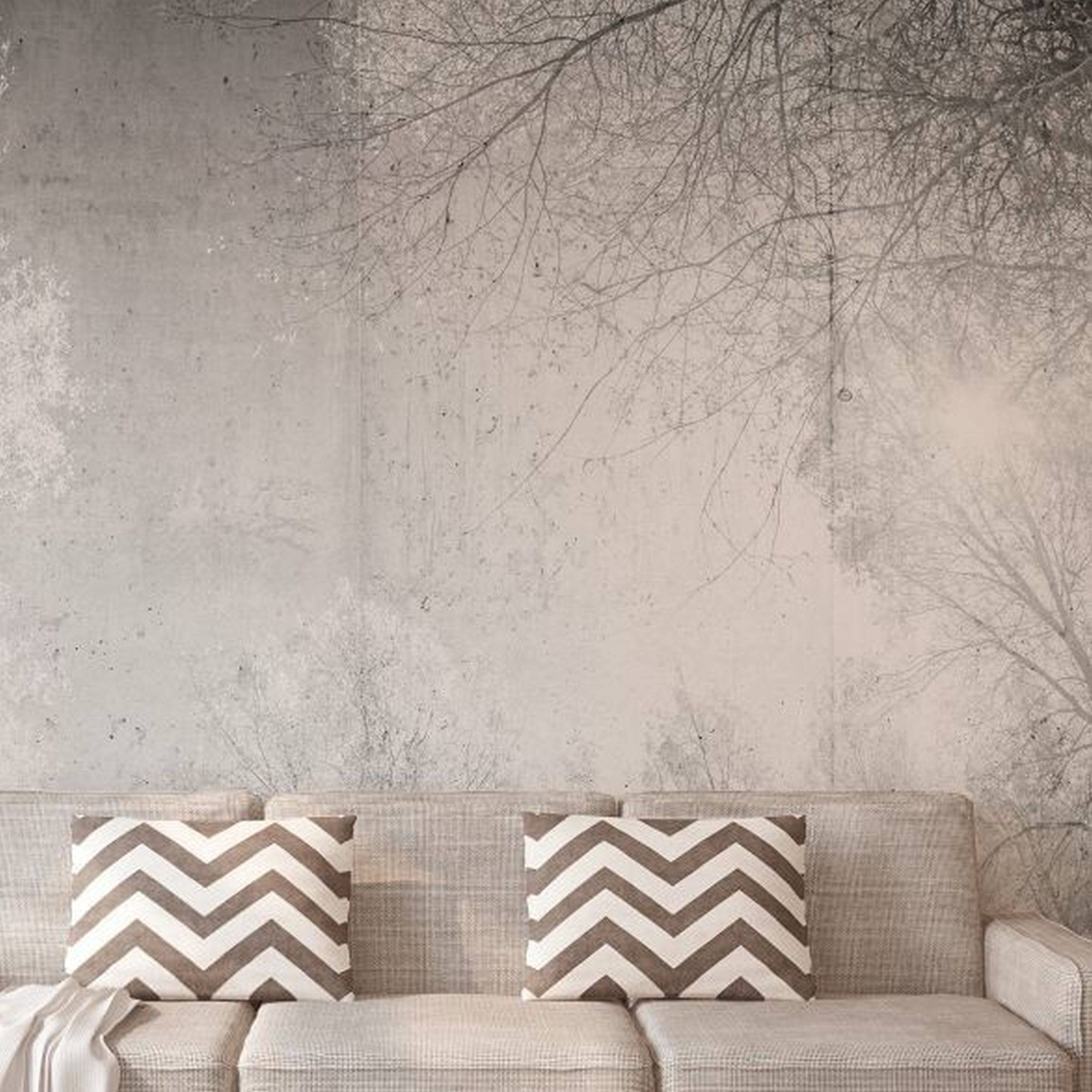 A.S. Creation | Atelier 47 | DD118020 | Fototapete | Vlies | 400 x 270 cm | Wald & Pflanzen | Grau