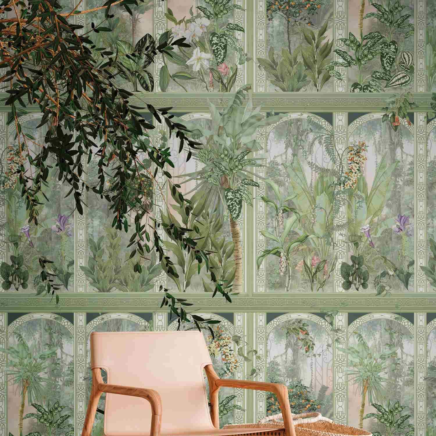 A.S. Creation Fototapete The Wall II 393151 Ein Motiv pro Rolle Dschungel Grün