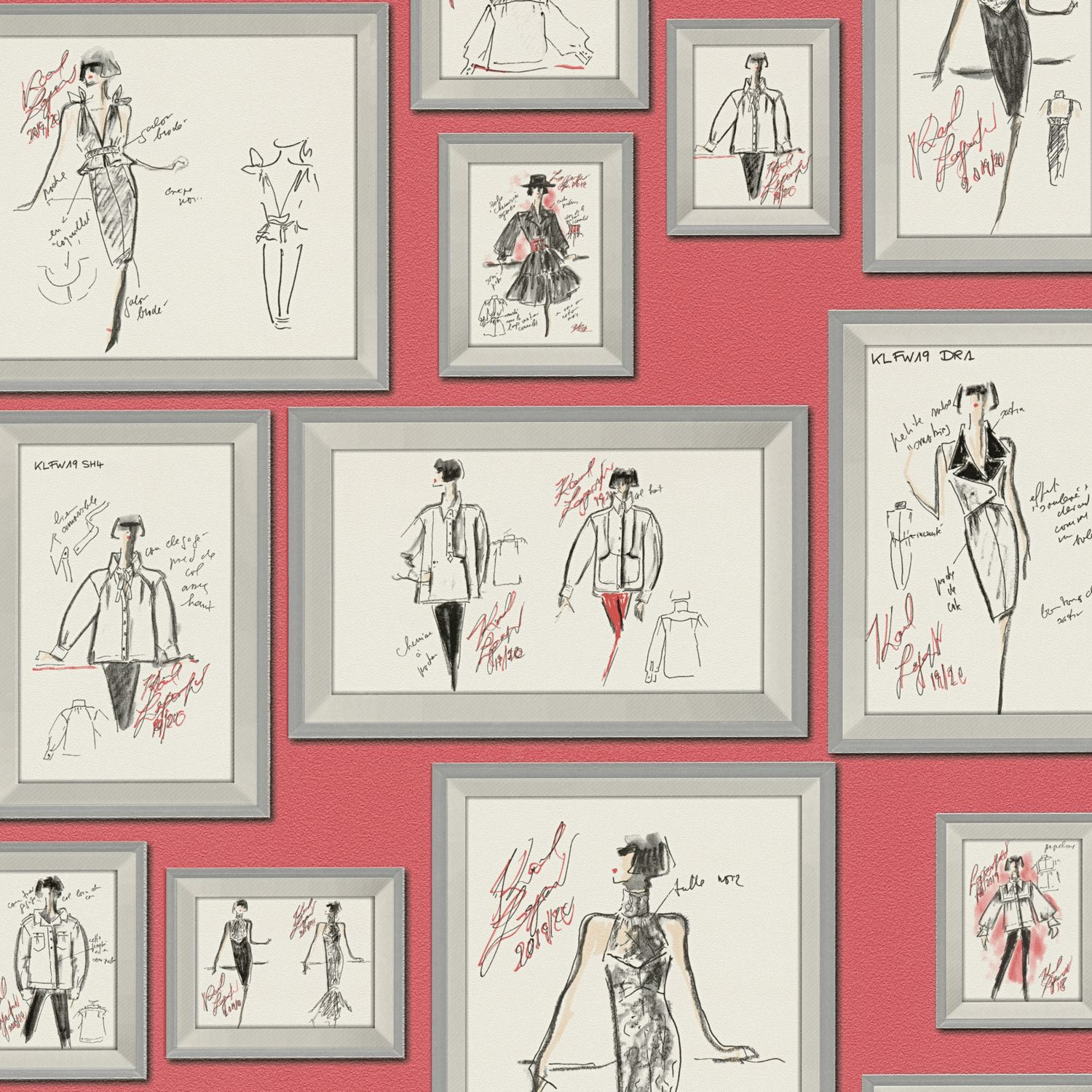 A.S. Creation | Karl Lagerfeld | 378462 | Vliestapete | 3D Optik | 0.53 x 10.05 m | Grau