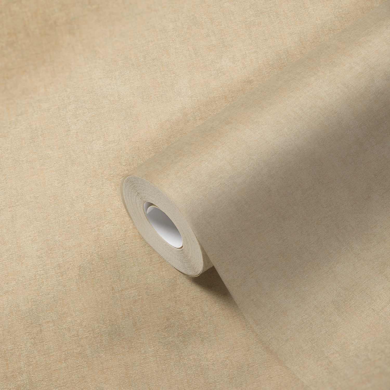 A.S. Creation | #Hygge | 386155 | Vliestapete | Einfarbig | Uni | 0.53 x 10.05 m | Beige