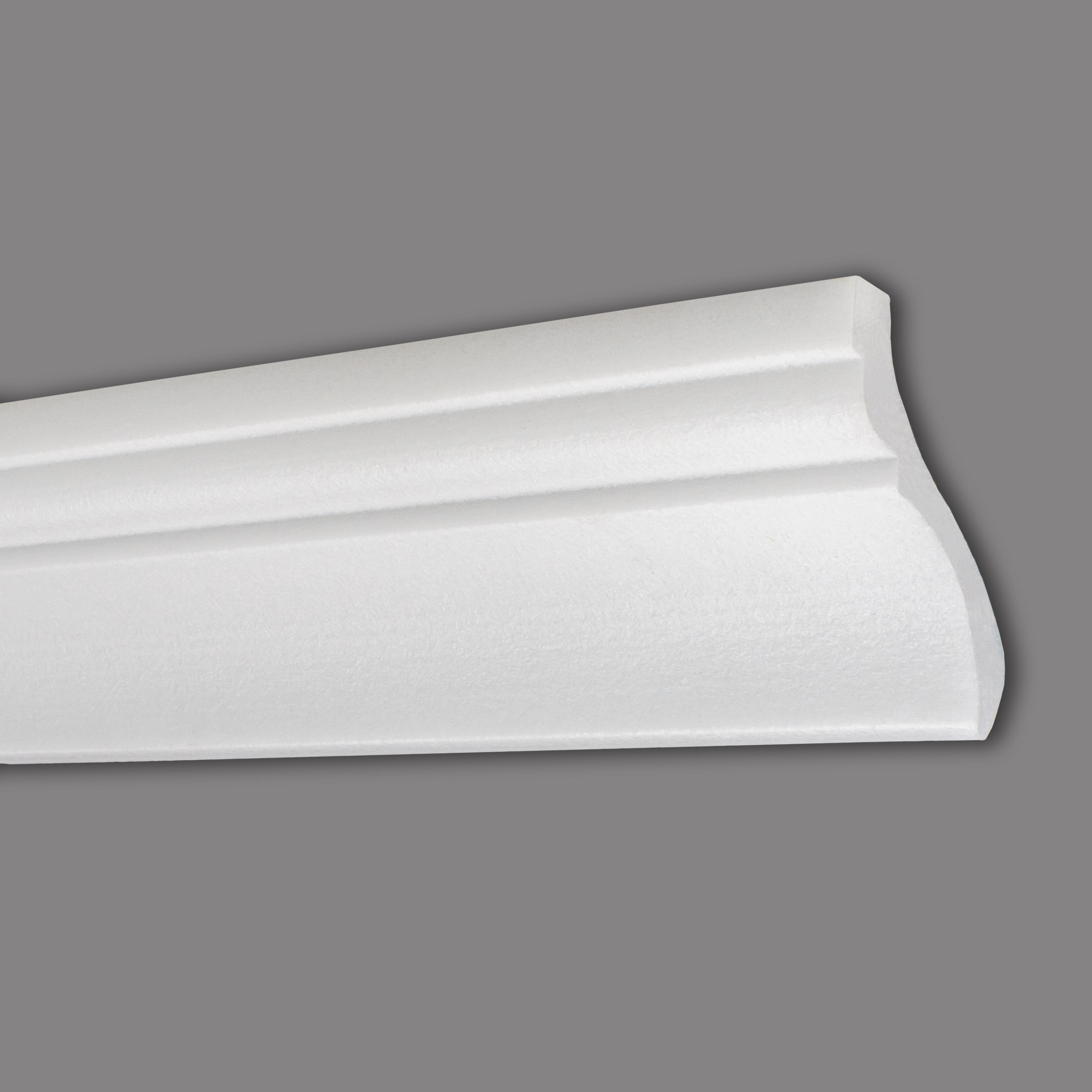Wiesemann | Stuckleiste Amsterdam 14 | Polystyrol | 75 x 75 x 2000 mm | Deckenleiste | Weiß
