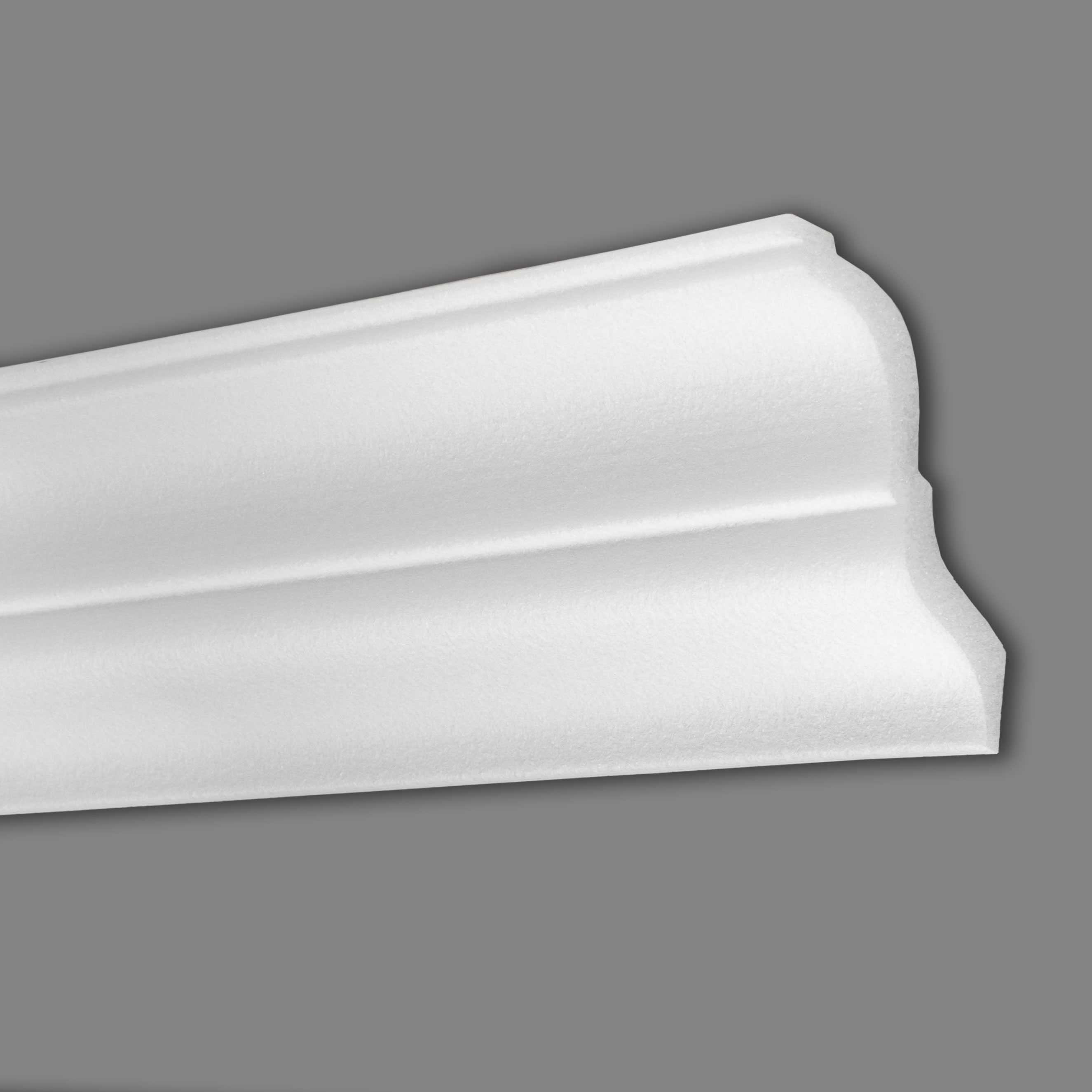 Wiesemann | Stuckleiste Budapest 41 | Polystyrol | 78 x 87 x 2000 mm | Deckenleiste | Weiß
