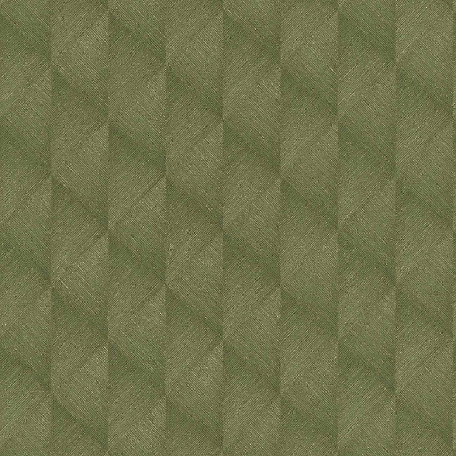 Rasch | Tropical House | 687941 | Vliestapete | 3D Optik | 0.53 x 10.05 m | Grün | Gold