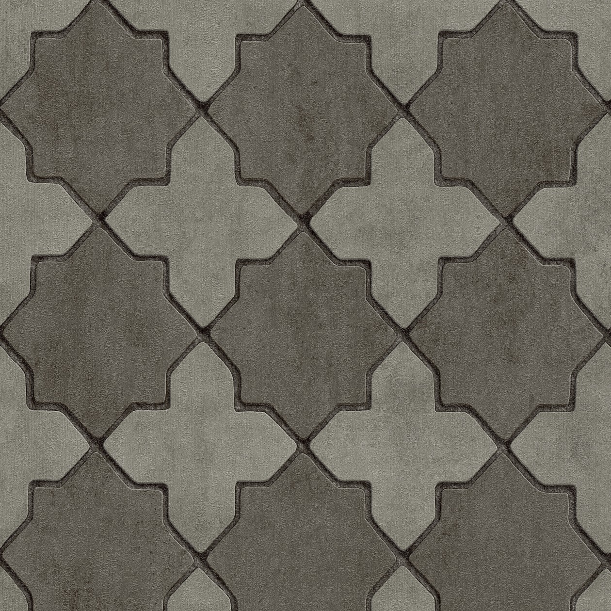 A.S. Creation | New Walls | 374213 | Vliestapete | Vintage | Retro | 0.53 x 10.05 m | Grau