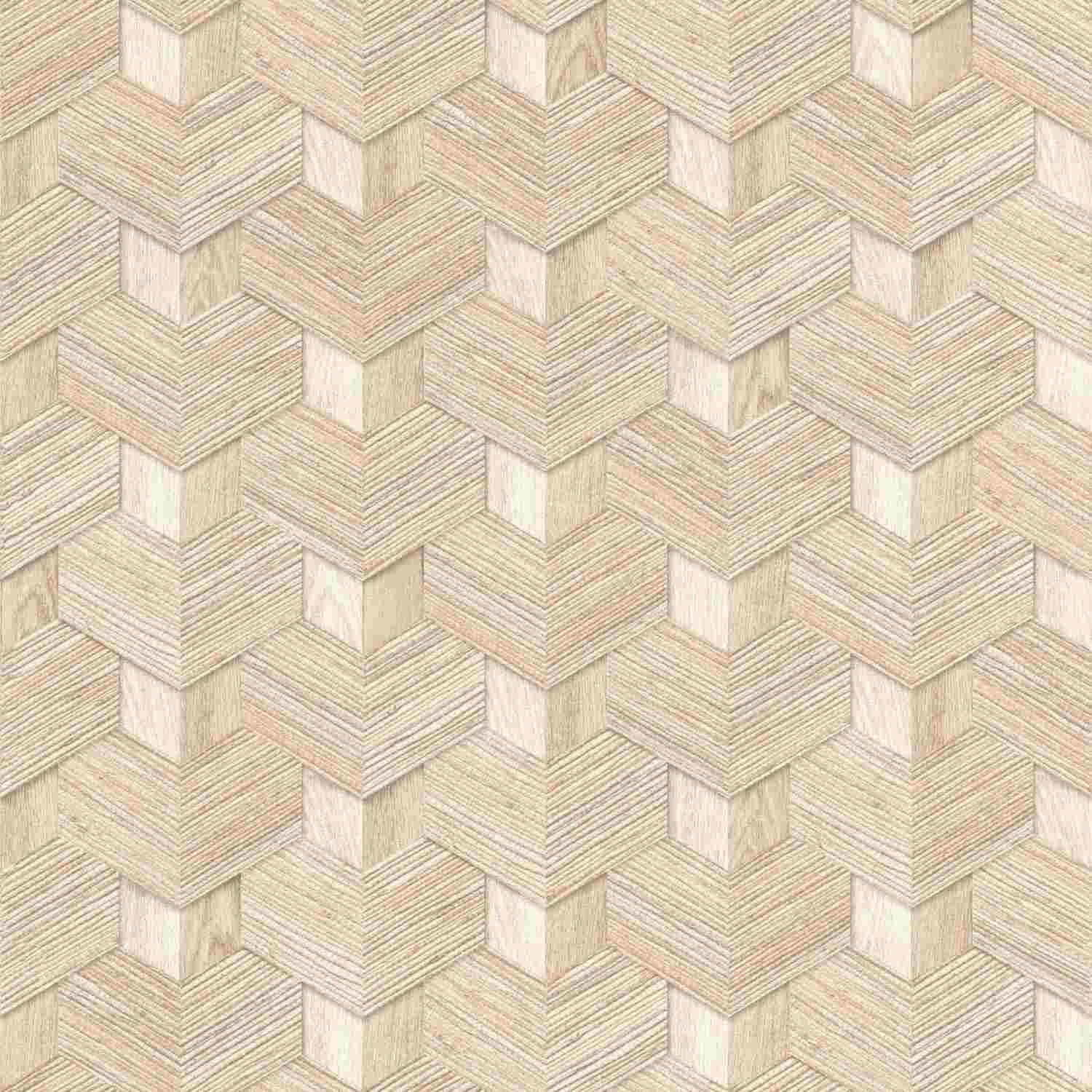 Rasch | Salsa | 466201 | Vliestapete | 3D Optik | 0.53 x 10.05 m | Braun