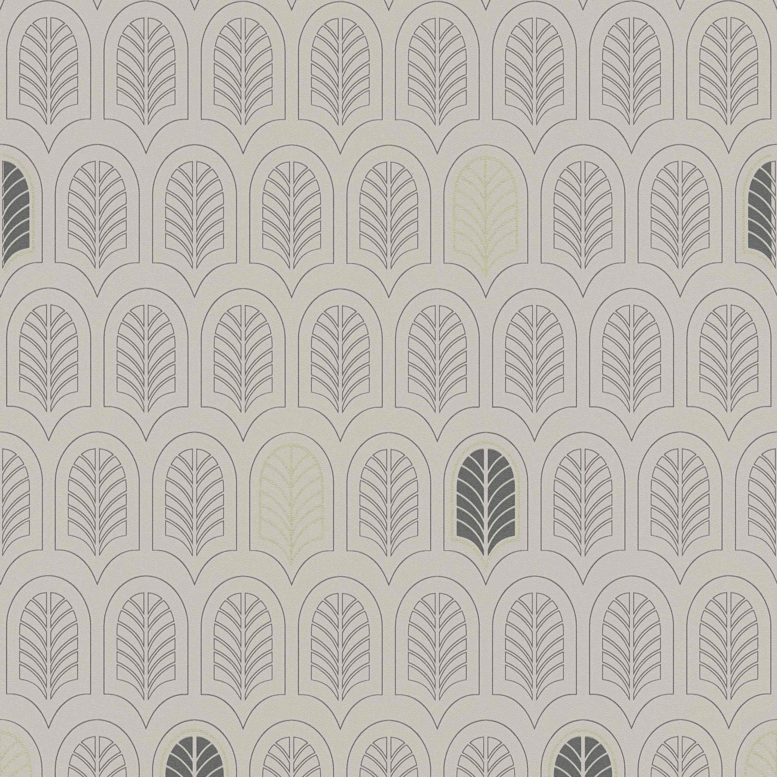 A.S. Creation | New Life | 376832 | Vliestapete | Vintage | Retro | 0.53 x 10.05 m | Grau