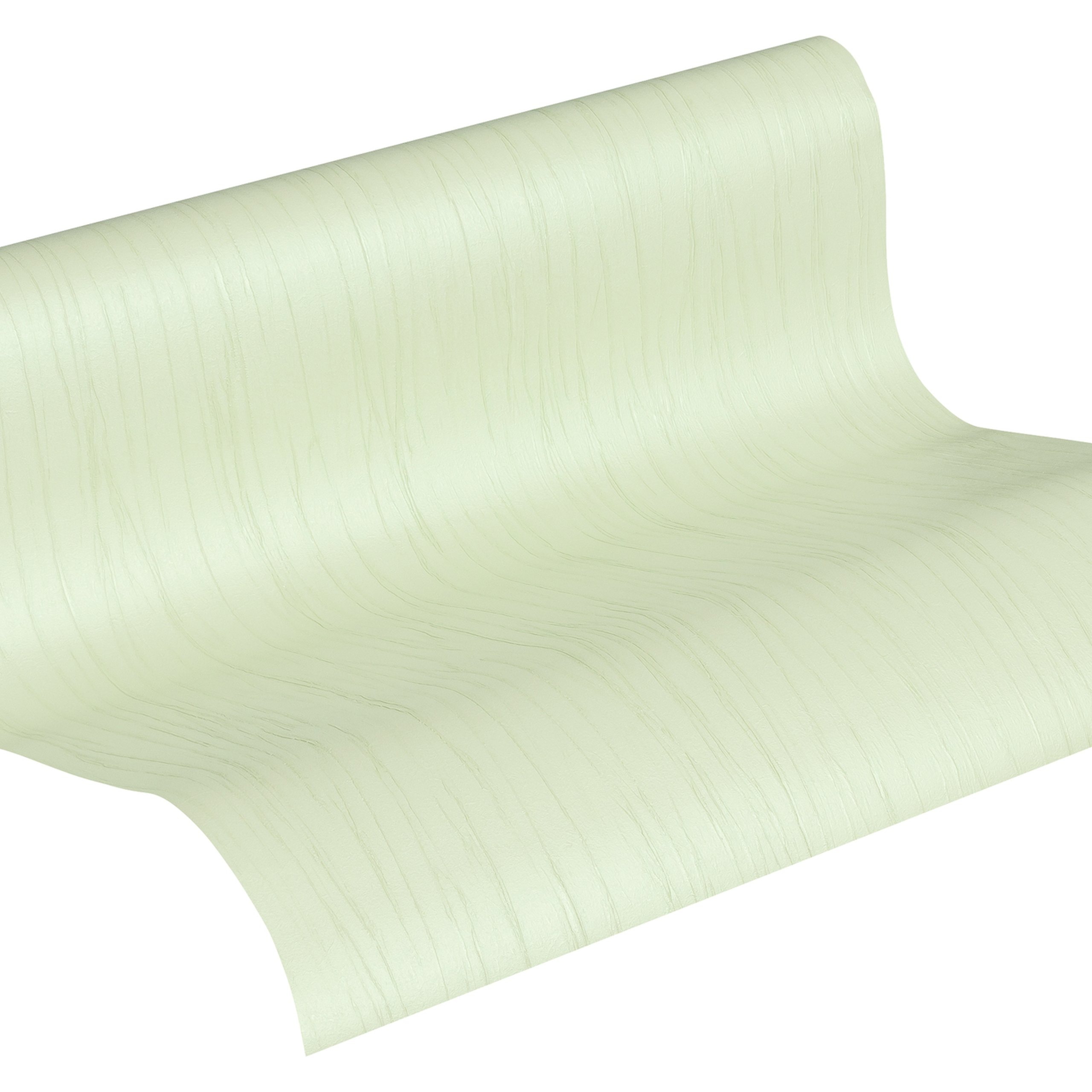 A.S. Creation | Romantico | 808851 | Vliestapete | Einfarbig | Uni | 0.53 x 10.05 m | Grün