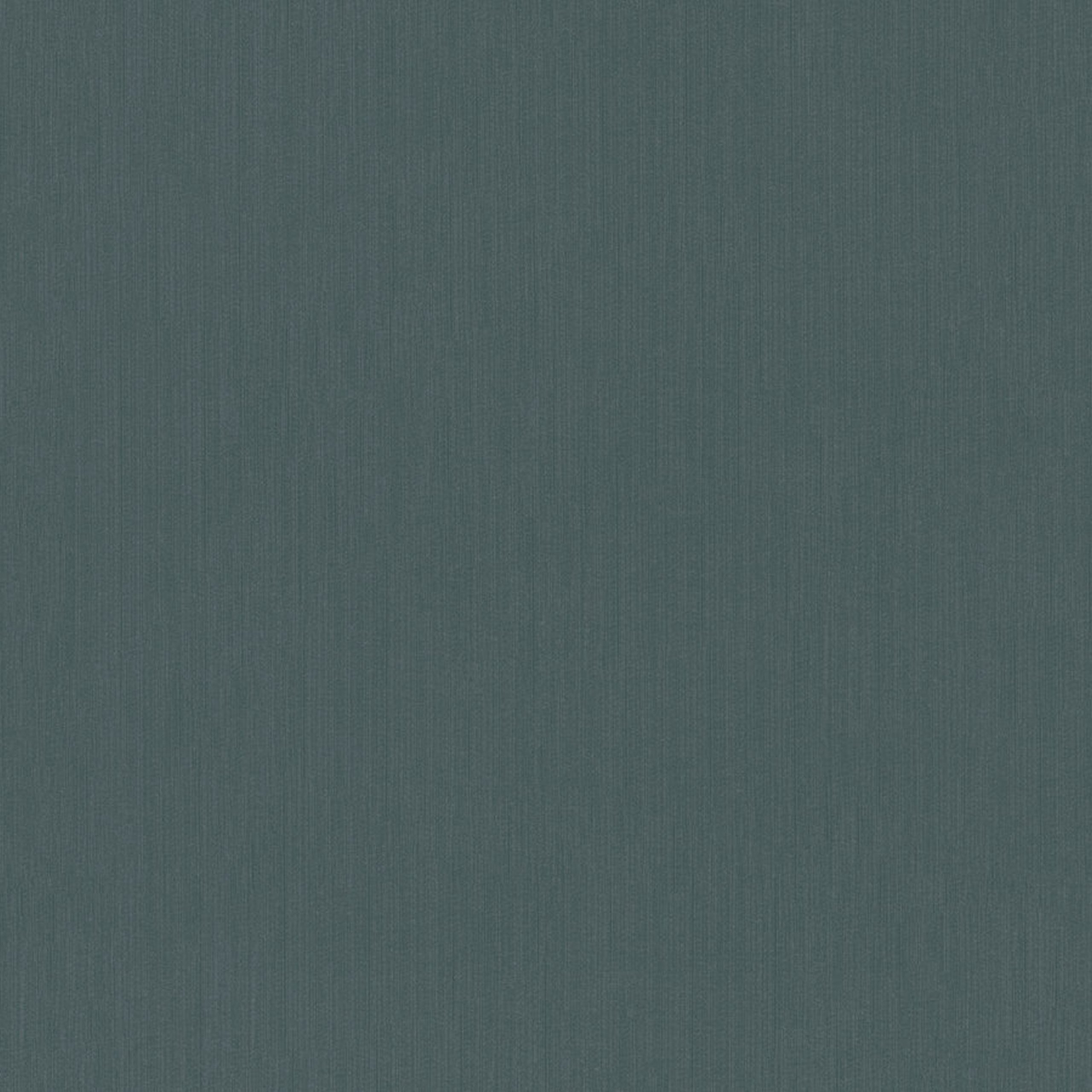 A.S. Creation | Alpha | 333701 | Vliestapete | Einfarbig | Uni | 0.53 x 10.05 m | Petrol