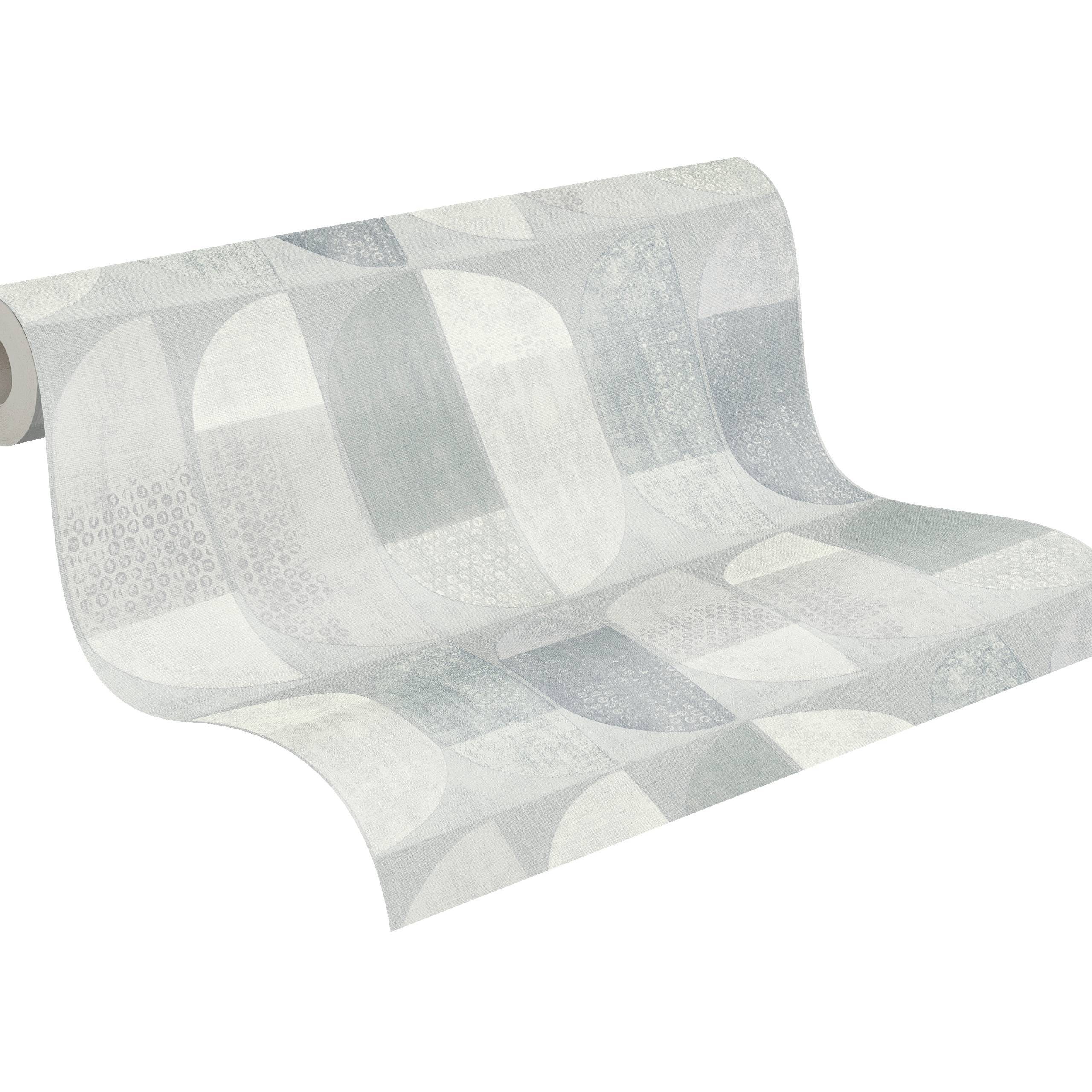 A.S. Creation | Geo Nordic | 375315 | Vliestapete | Vintage | Retro | 0.53 x 10.05 m | Grau