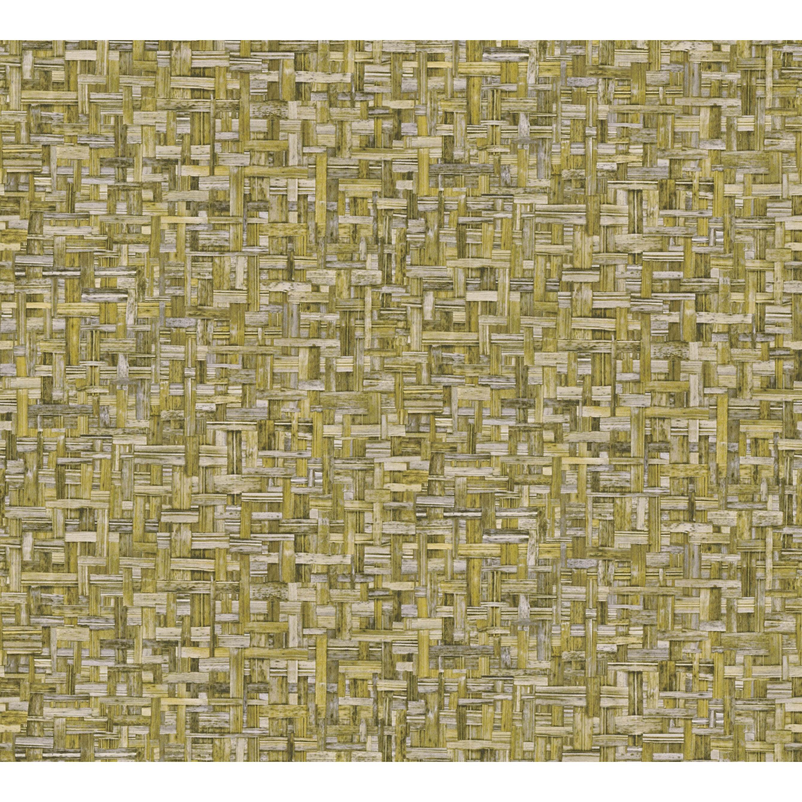 A.S. Creation | Jungle Chic | 377064 | Vliestapete | Holzoptik | 0.53 x 10.05 m | Gelb