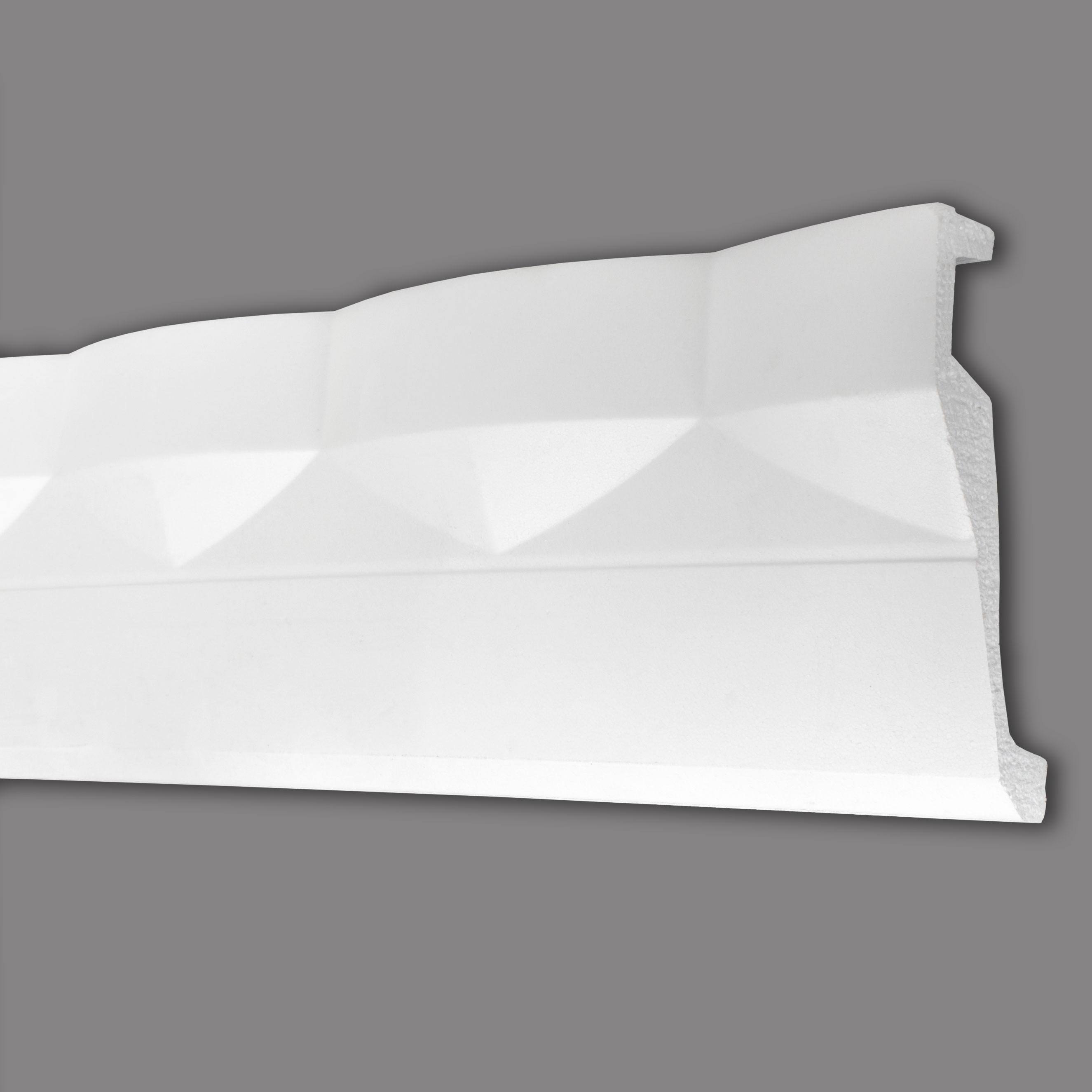 Marbet | Stuckleiste "B-40" | Styropor Deckenleiste | 70 x 180 x 2000 mm | Polystyrol Leiste | Weiß