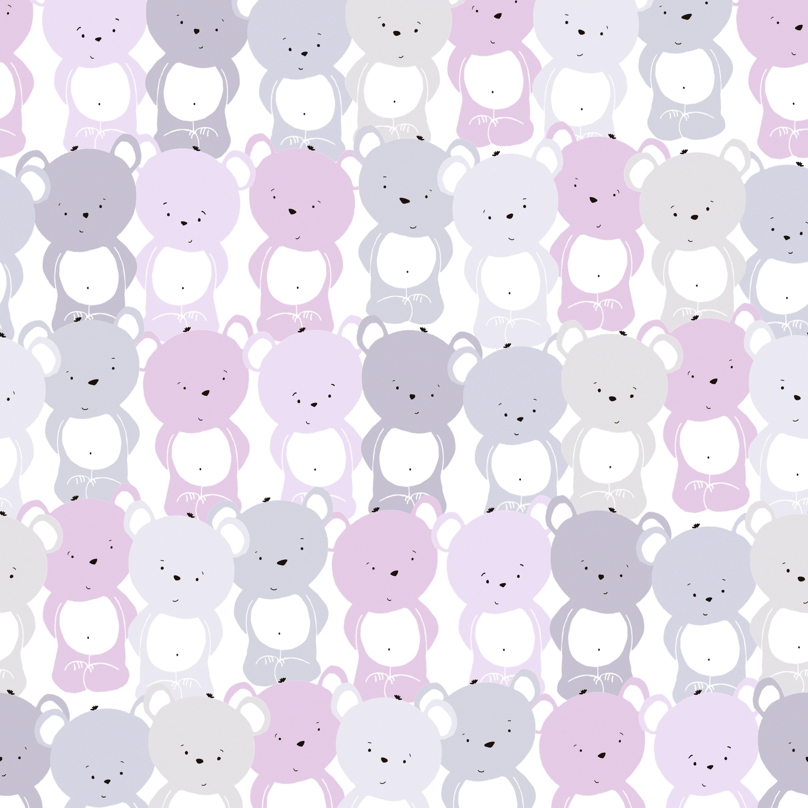 A.S. Creation | Little Love | 381292 | Vliestapete | Tiere | 0.53 x 10.05 m | Grau | Rosa | Weiß