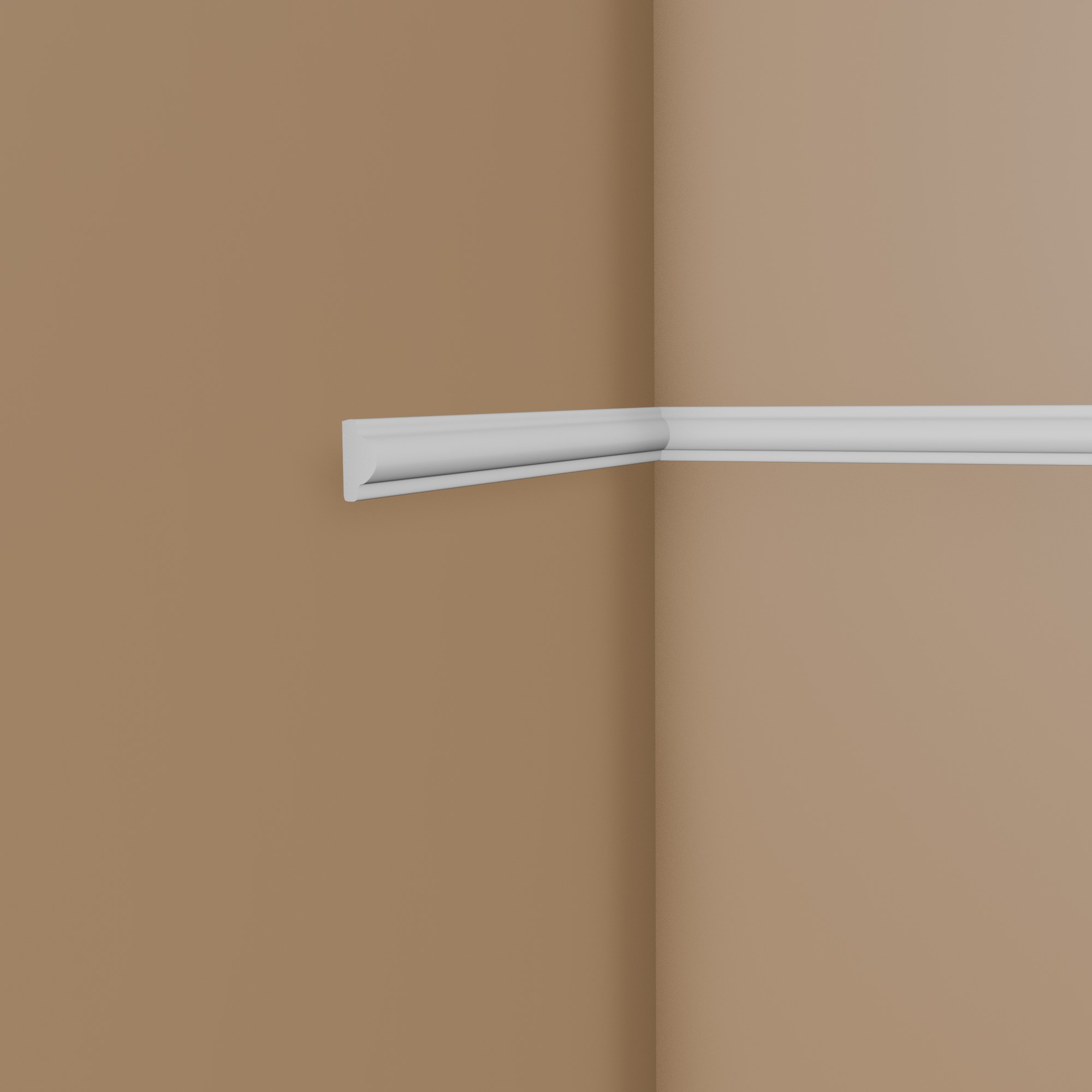 PROVISTON | Zierleiste "NE413" | 12 x 25 x 2000 mm | Weiß | Wandleiste | Wanddekoration | Hochwertig