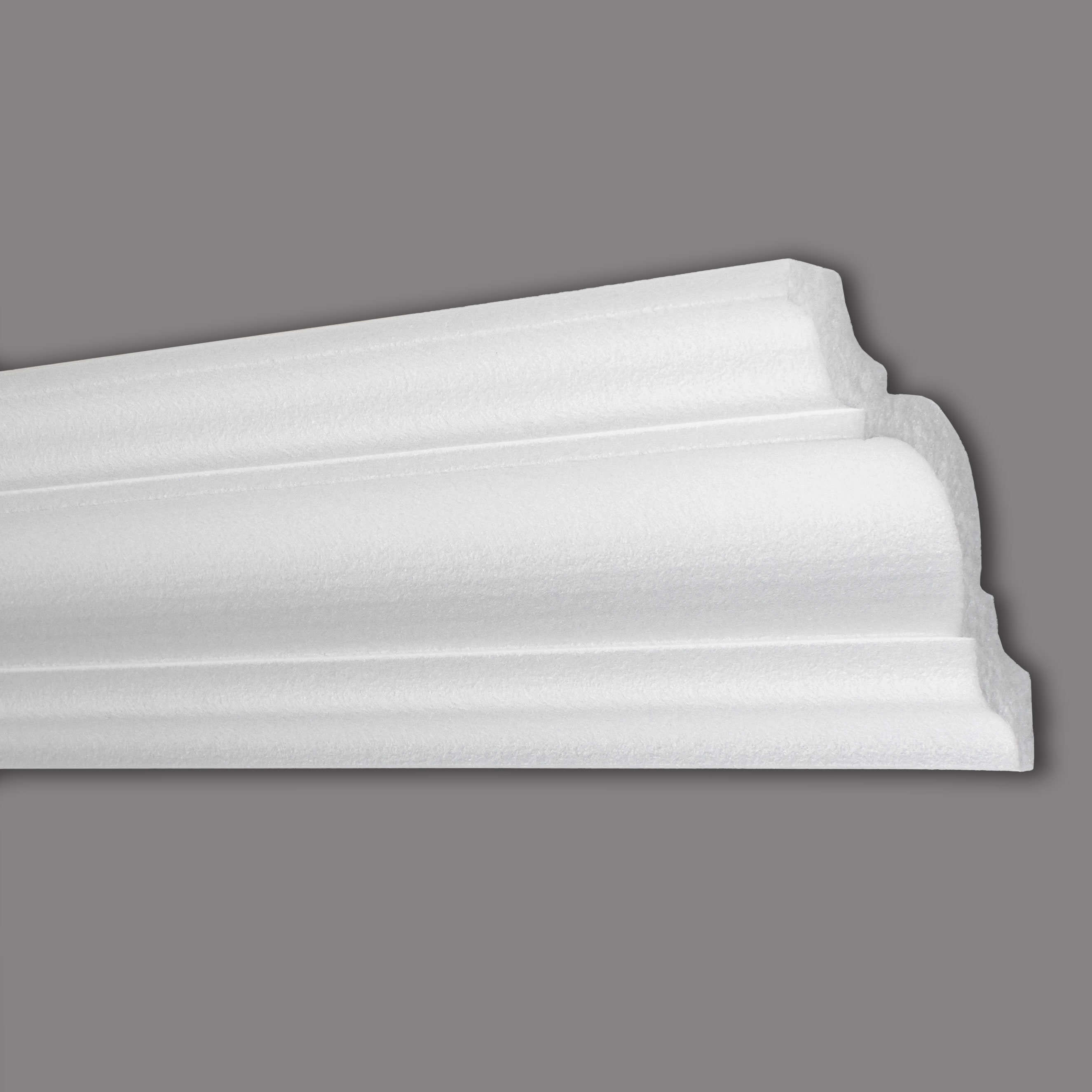 Wiesemann | Stuckleiste Frankfurt 09 | Polystyrol | 103 x 103 x 2000 mm | Deckenleiste | Weiß