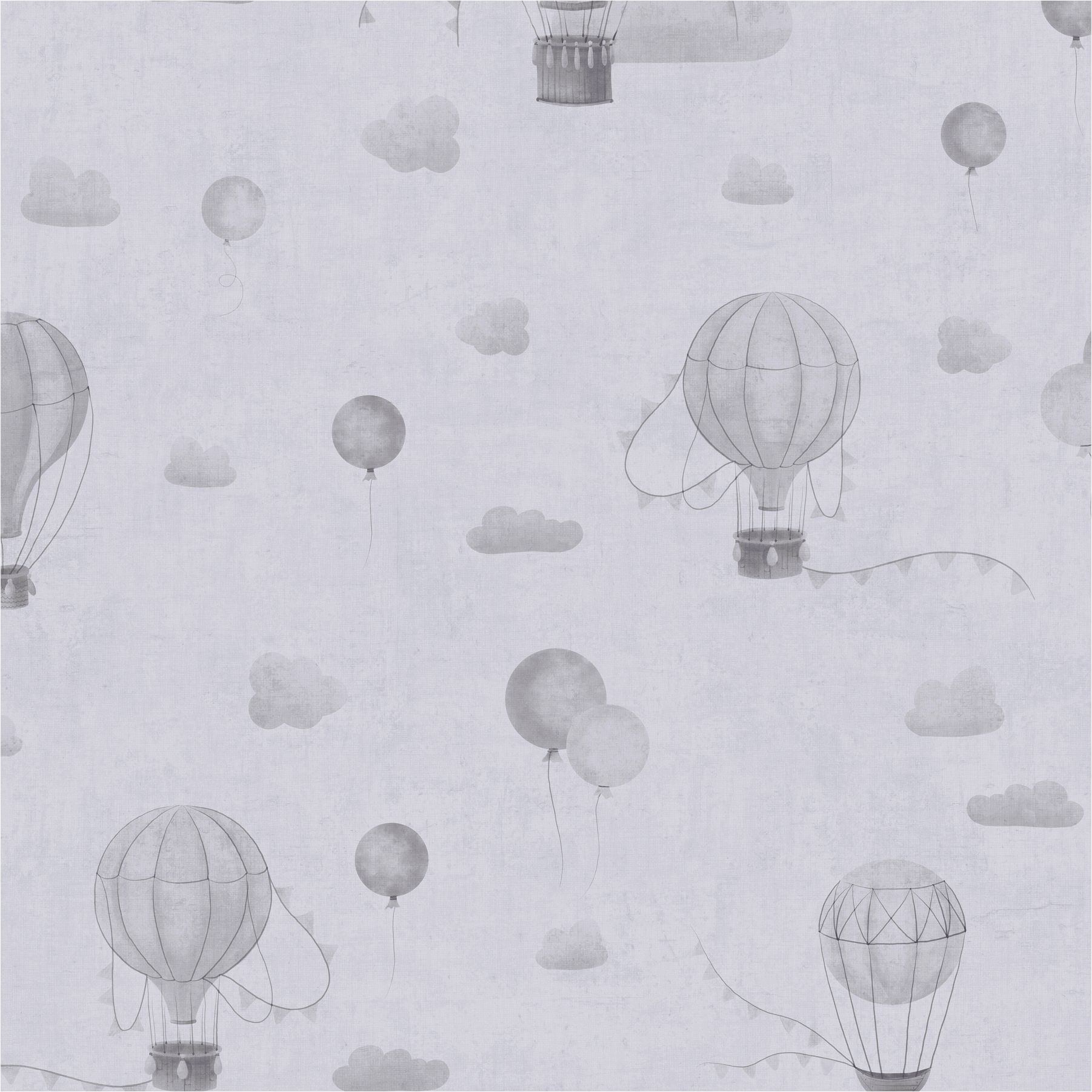 Vliestapete 770772 Grau Muster Motive Tapete Kinderzimmer Lilly & Luis Wolken A.S. Création