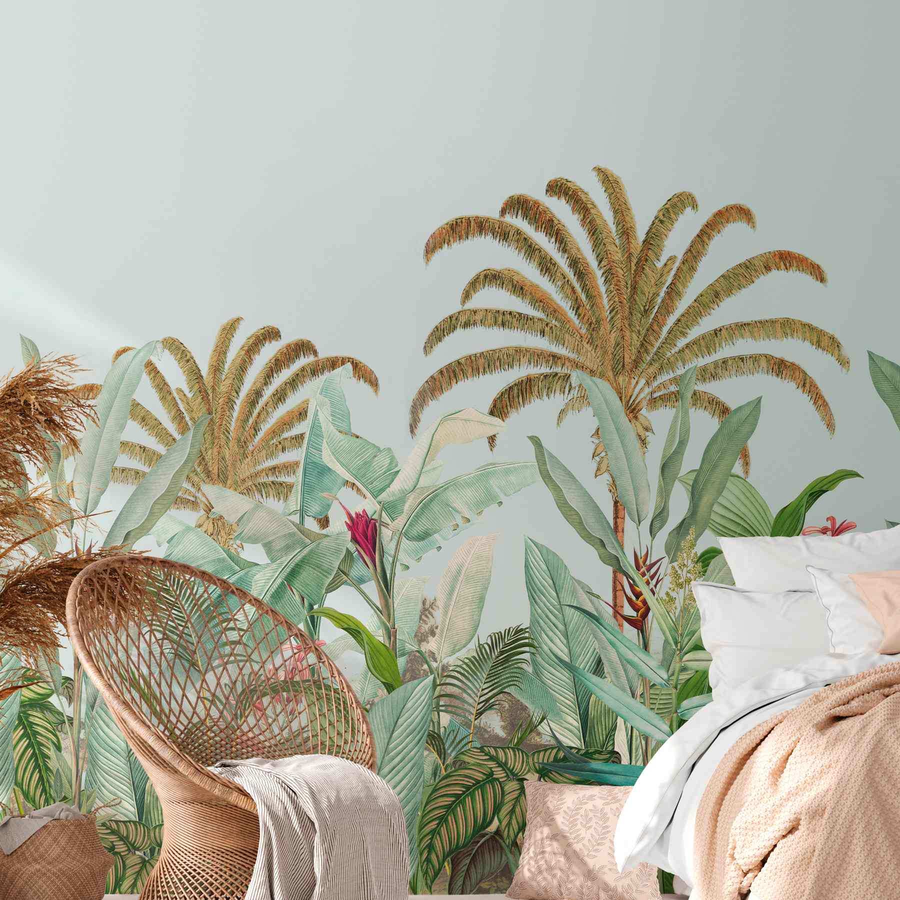 A.S. Creation Fototapete The Wall II 392311 Ein Motiv pro Rolle Dschungel Blau