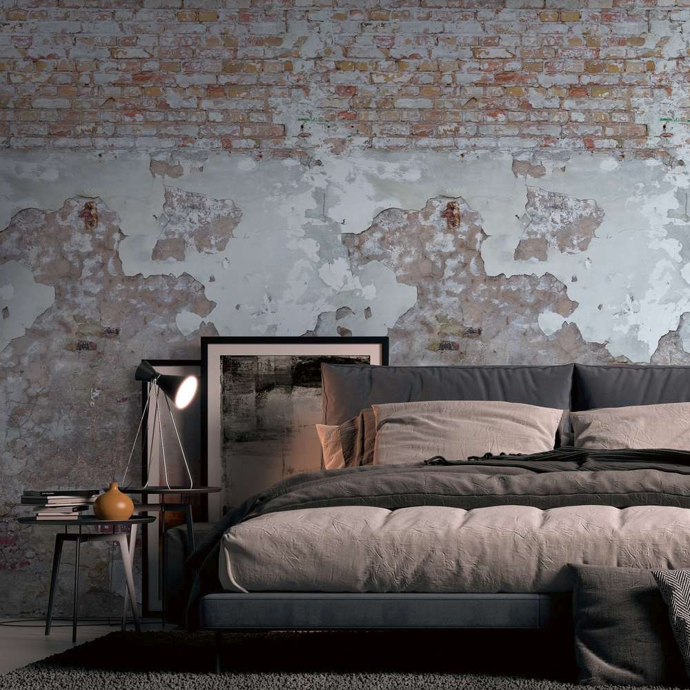 A.S. Creation Fototapete The Wall II 392341 Ein Motiv pro Rolle Steinoptik Grau