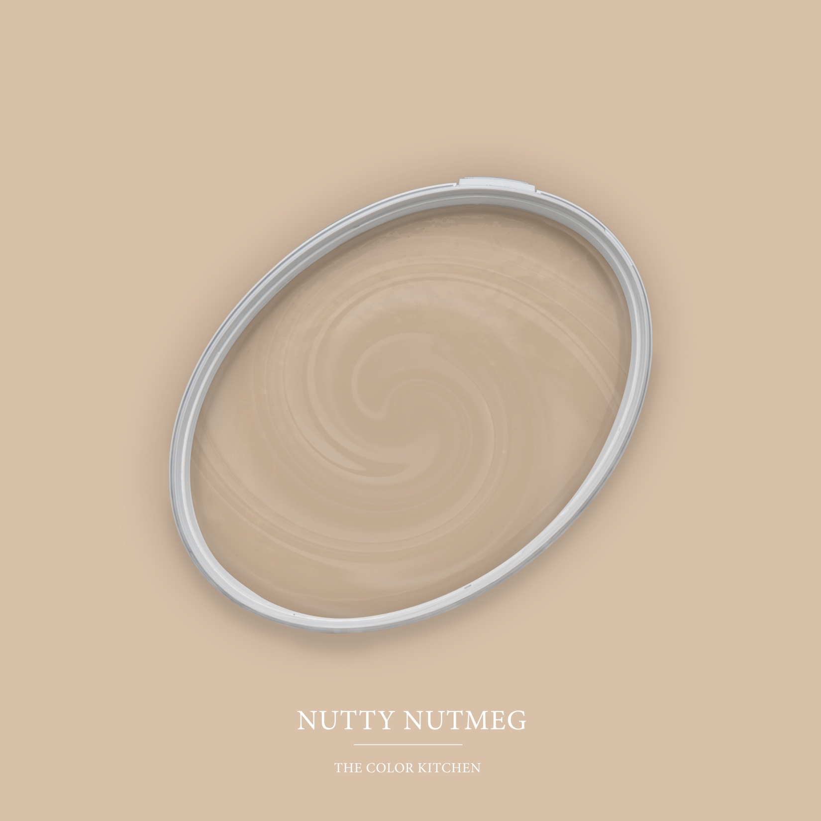 Wandfarbe Beige matt | The Color Kitchen Nutty Nutmeg | Exklusive Innendispersion Hohe Deckkraft