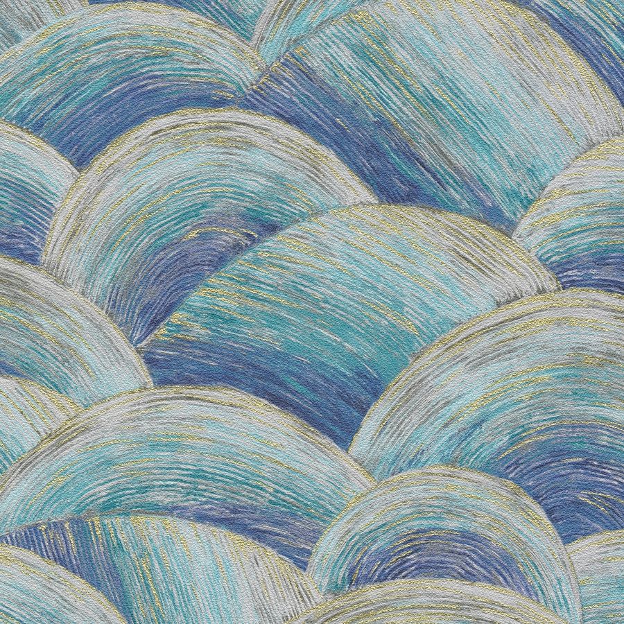 A.S. Creation | Travel Styles | 391051 | Vliestapete | Abstrakt | 10.05 m x 0.53 m | Blau