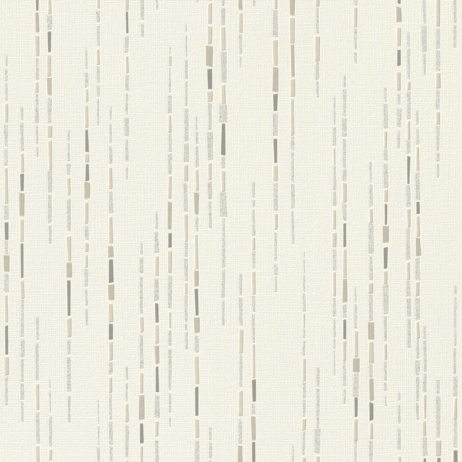 Rasch | Selection | 735130 | Vliestapete | Muster & Motive | 10.05 x 0.53 m | Silber | Beige | Creme