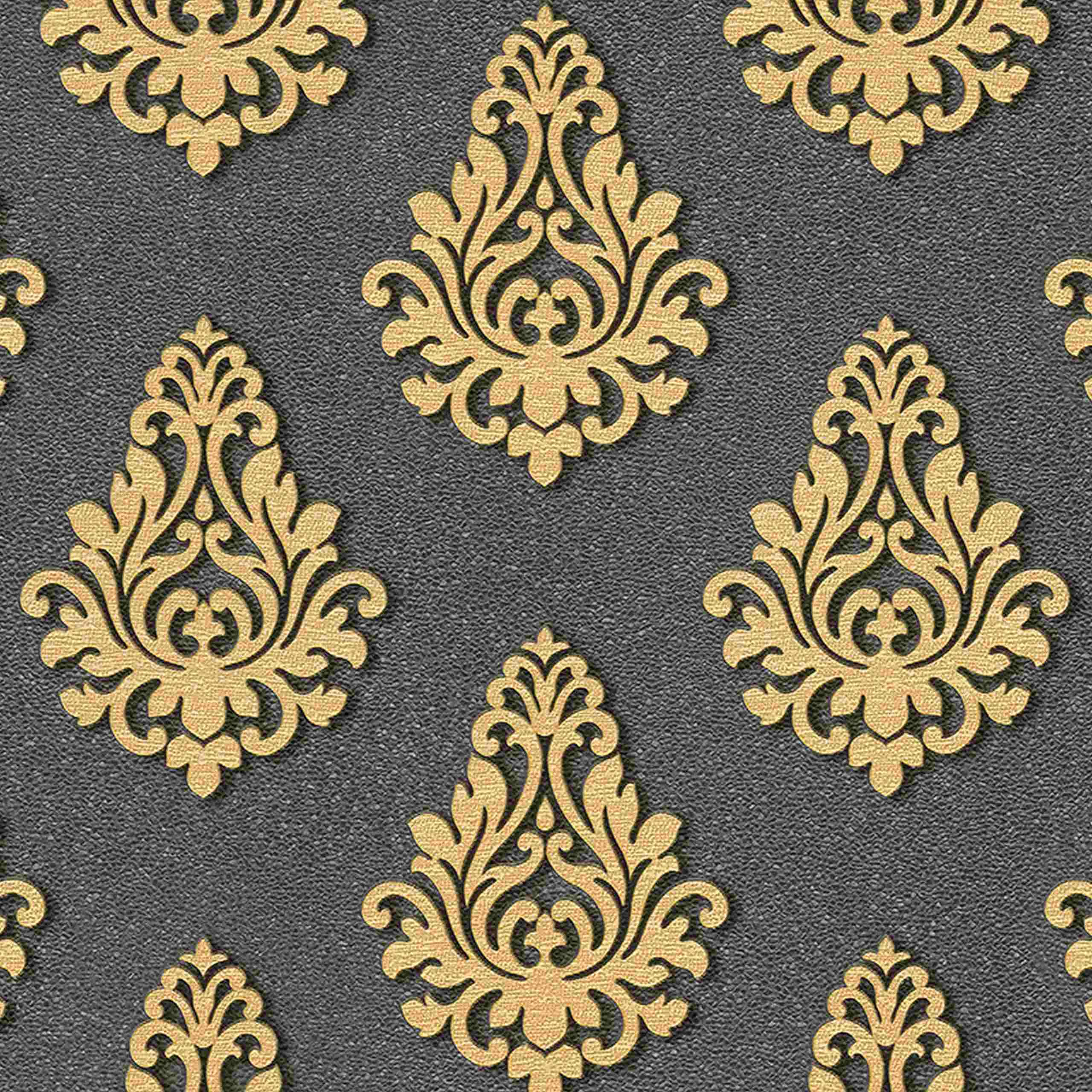 A.S. Creation | Nobile | 959815 | Vliestapete | Barock | 0.7 x 10.05 m | Grau