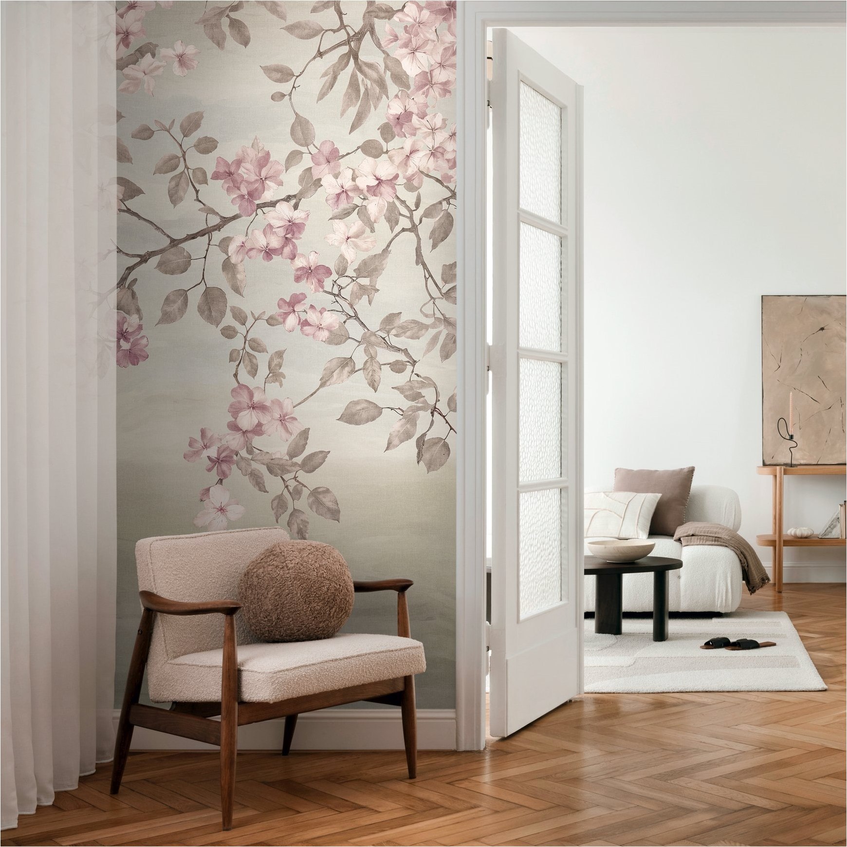 Fototapete 791448 Beige Äste Floral CosmoLiving by Cosmopolitan A.S. Creation