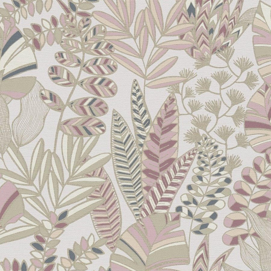 A.S. Creation | Antigua | 390954 | Vliestapete | Blumenoptik | 10.05 x 0.53 m | Rosa