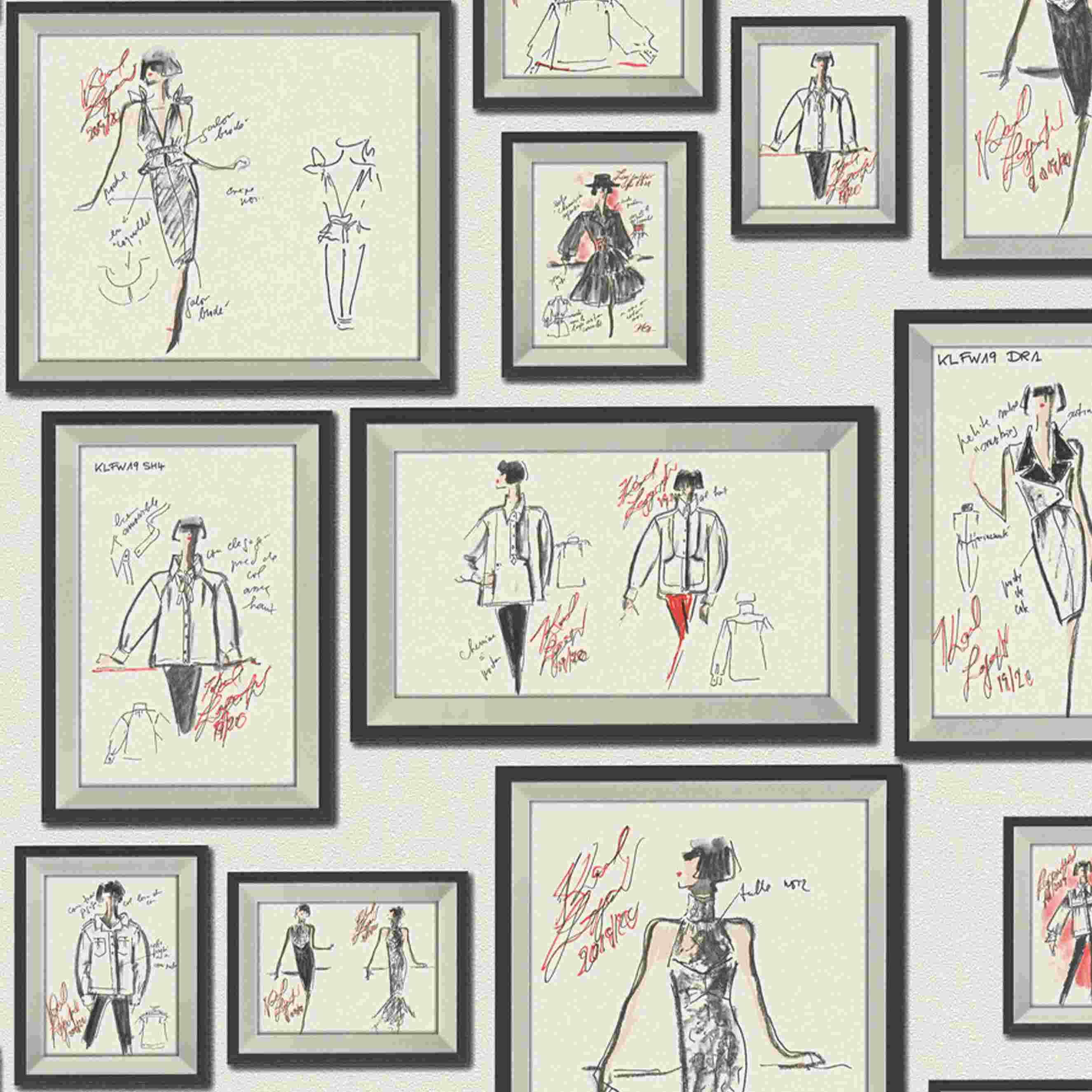 A.S. Creation | Karl Lagerfeld | 378463 | Vliestapete | 3D Optik | 0.53 x 10.05 m | Grau