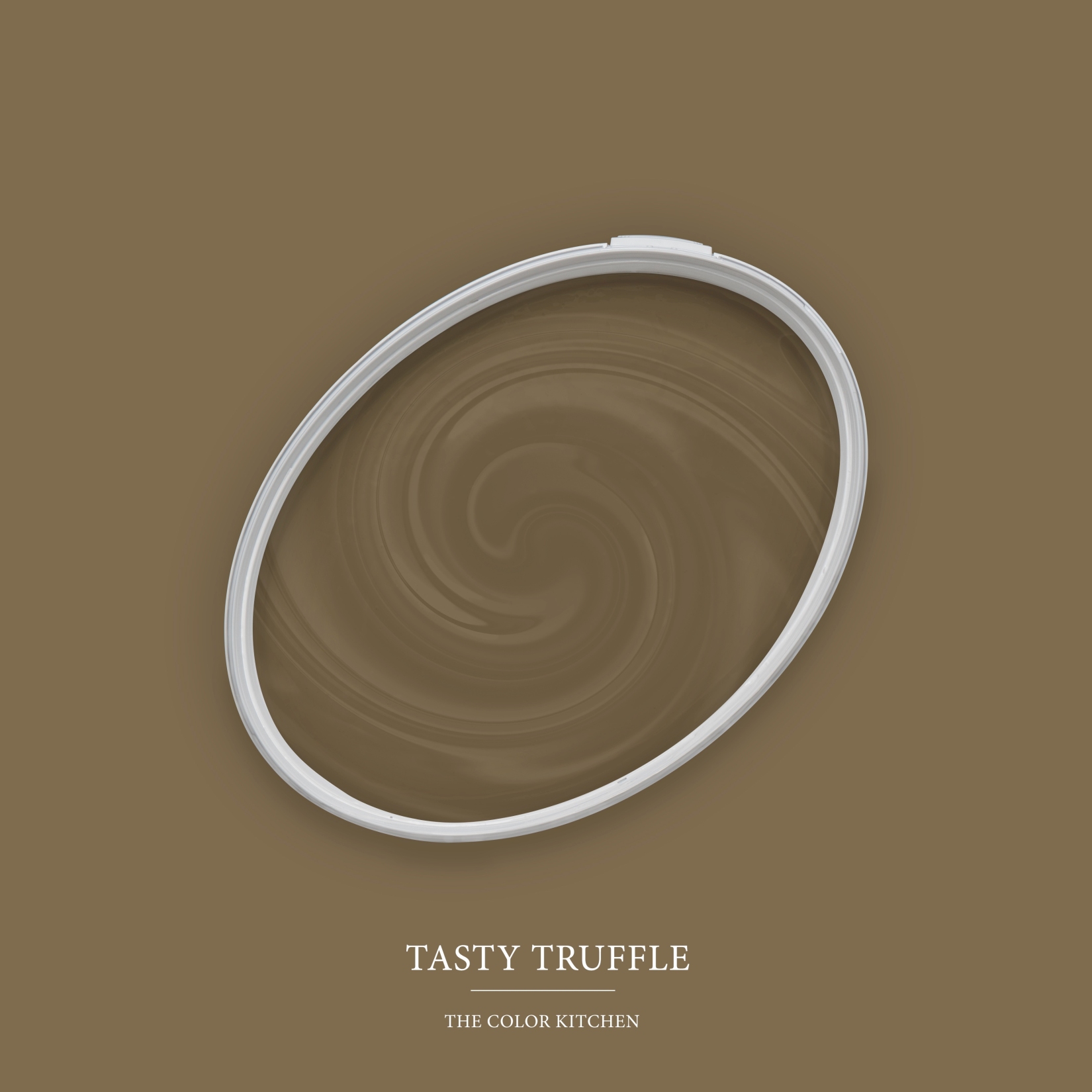 Wandfarbe Braun matt | The Color Kitchen Tasty Truffle | Exklusive Innendispersion Hohe Deckkraft
