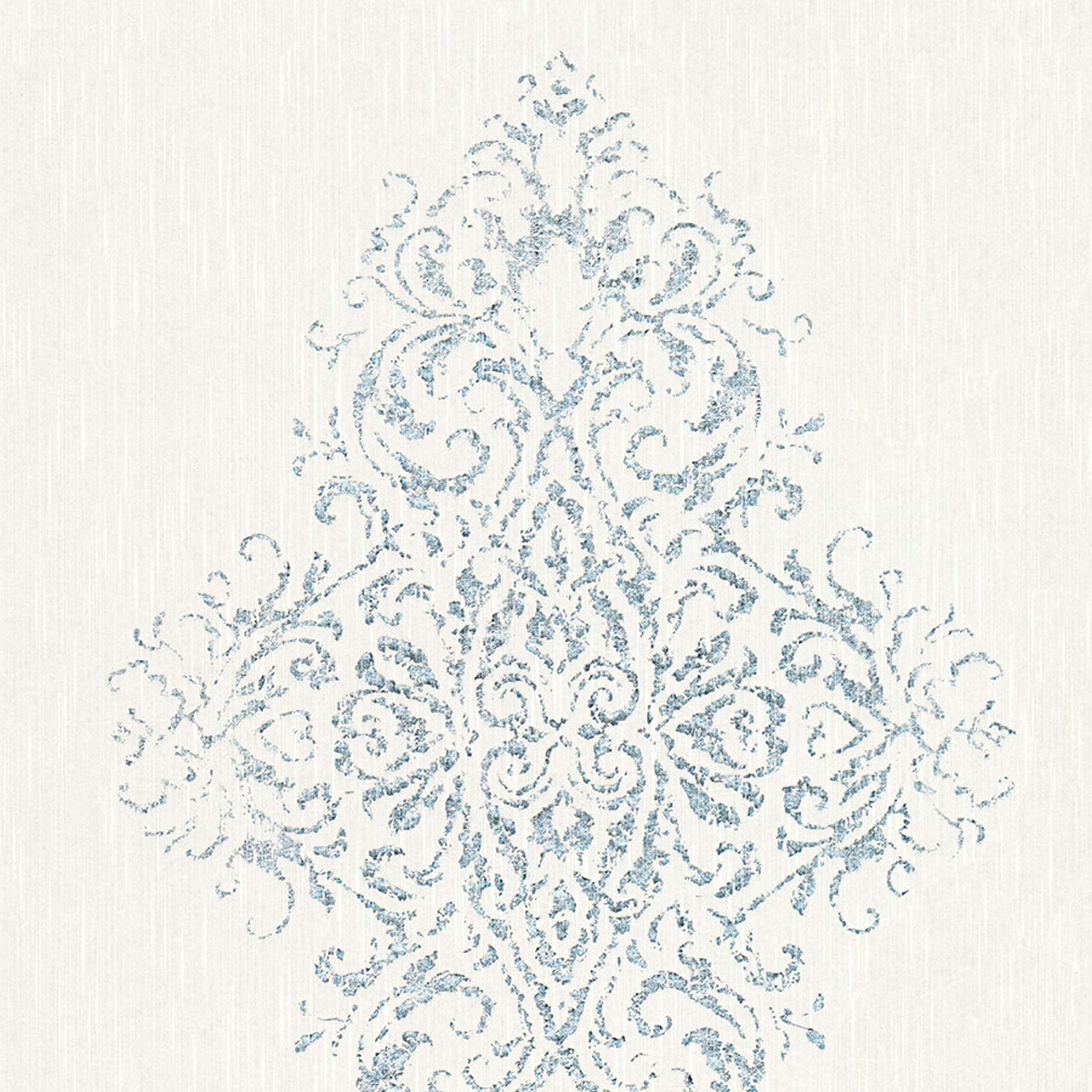 A.S. Creation | Luxury wallpaper | 319451 | Vliestapete | Barock | 0.53 x 10.05 m | Weiß