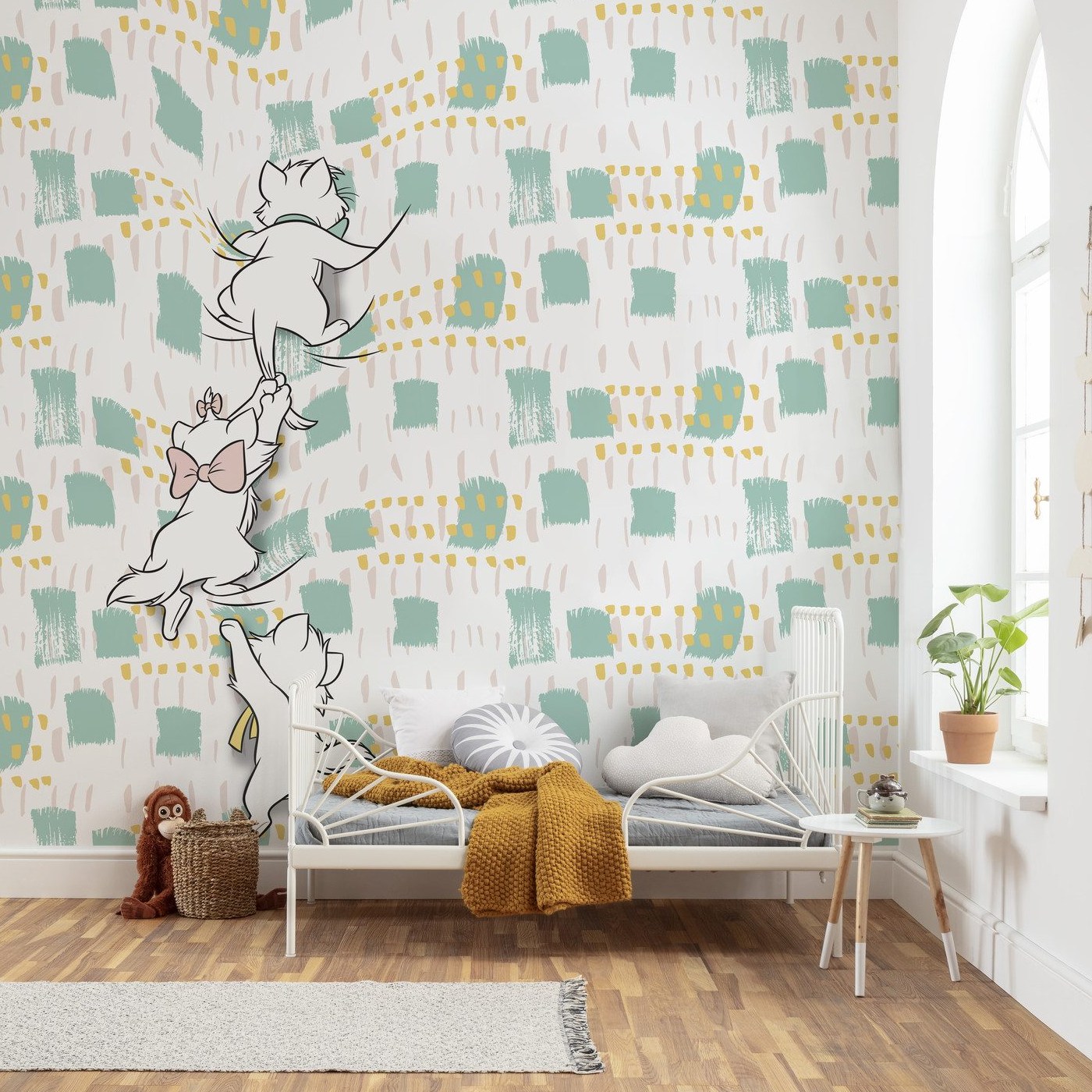 Komar Fototapete Disney Kitty Climbers 280 x 250 cm Vlies Aristocats Marie Toulouse Berlioz Klettern