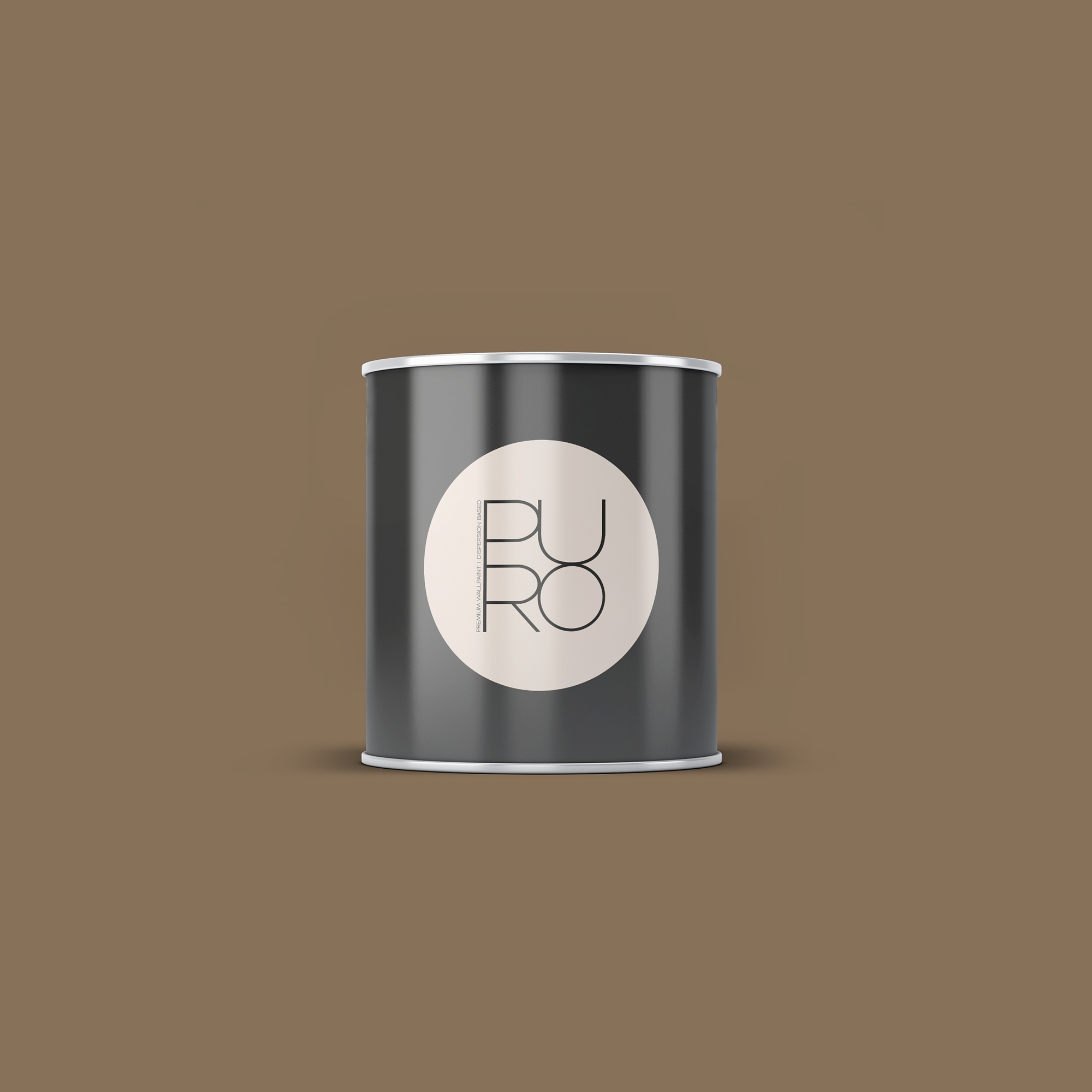 Wandfarbe Braun | PURO Neutral Brown | Exklusive Innendispersion Hohe Farbintensität