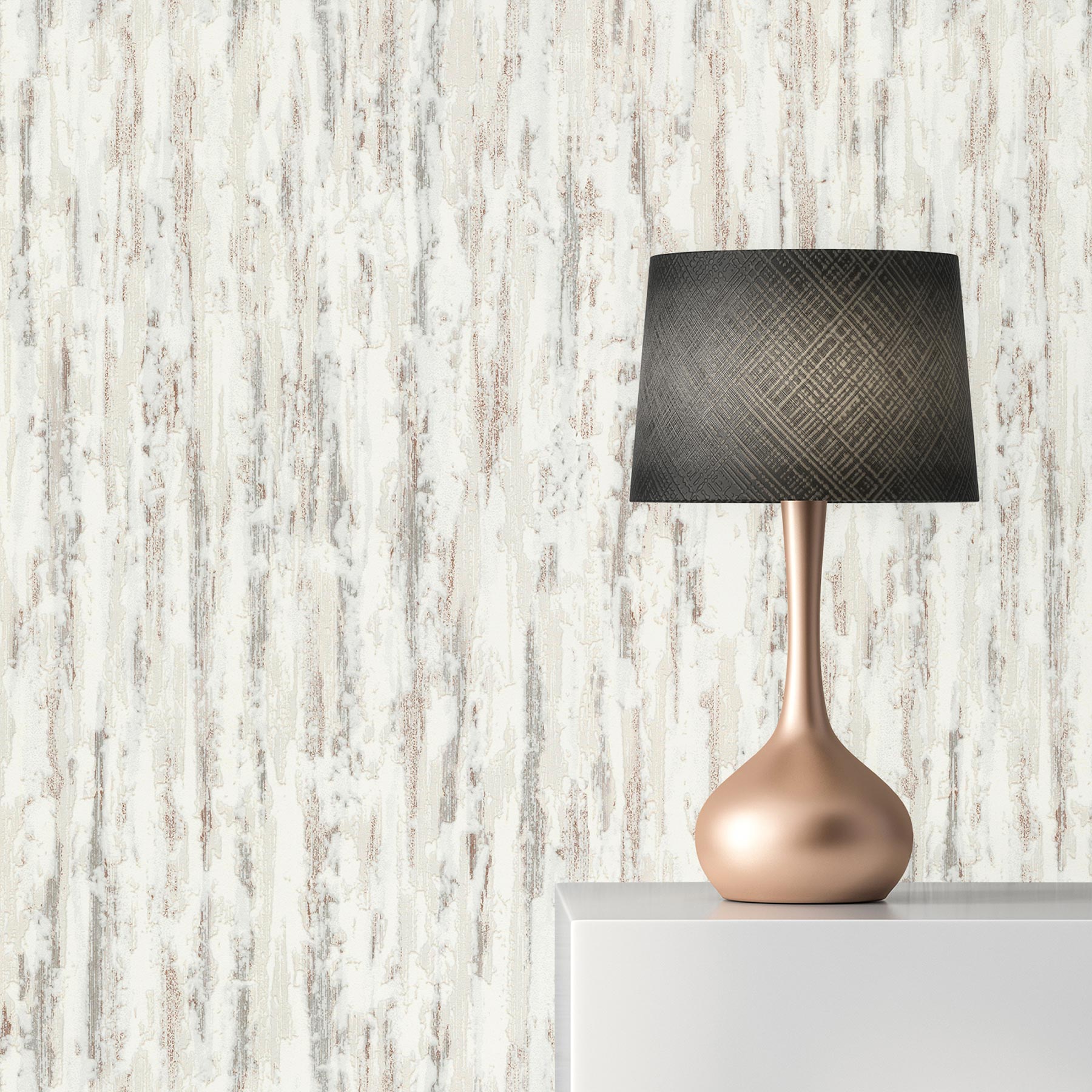 A.S. Creation | Struktura 2 | 240965 | Papiertapete | Retro | Vintage | 10.05 x 0.53 m | Grau