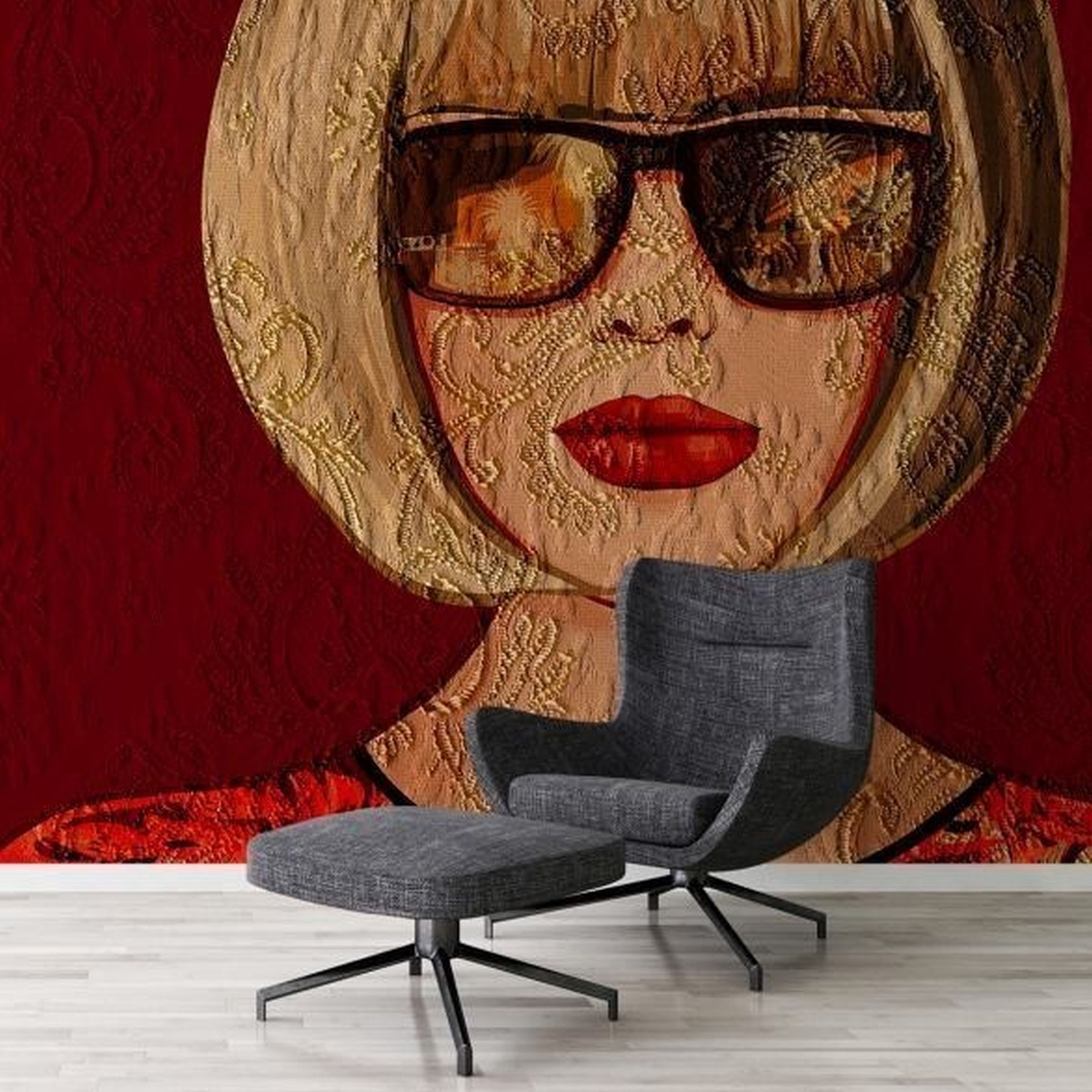 A.S. Creation | Atelier 47 | DD118320 | Fototapete | Vlies | 400 x 270 cm | Gemälde | Rot