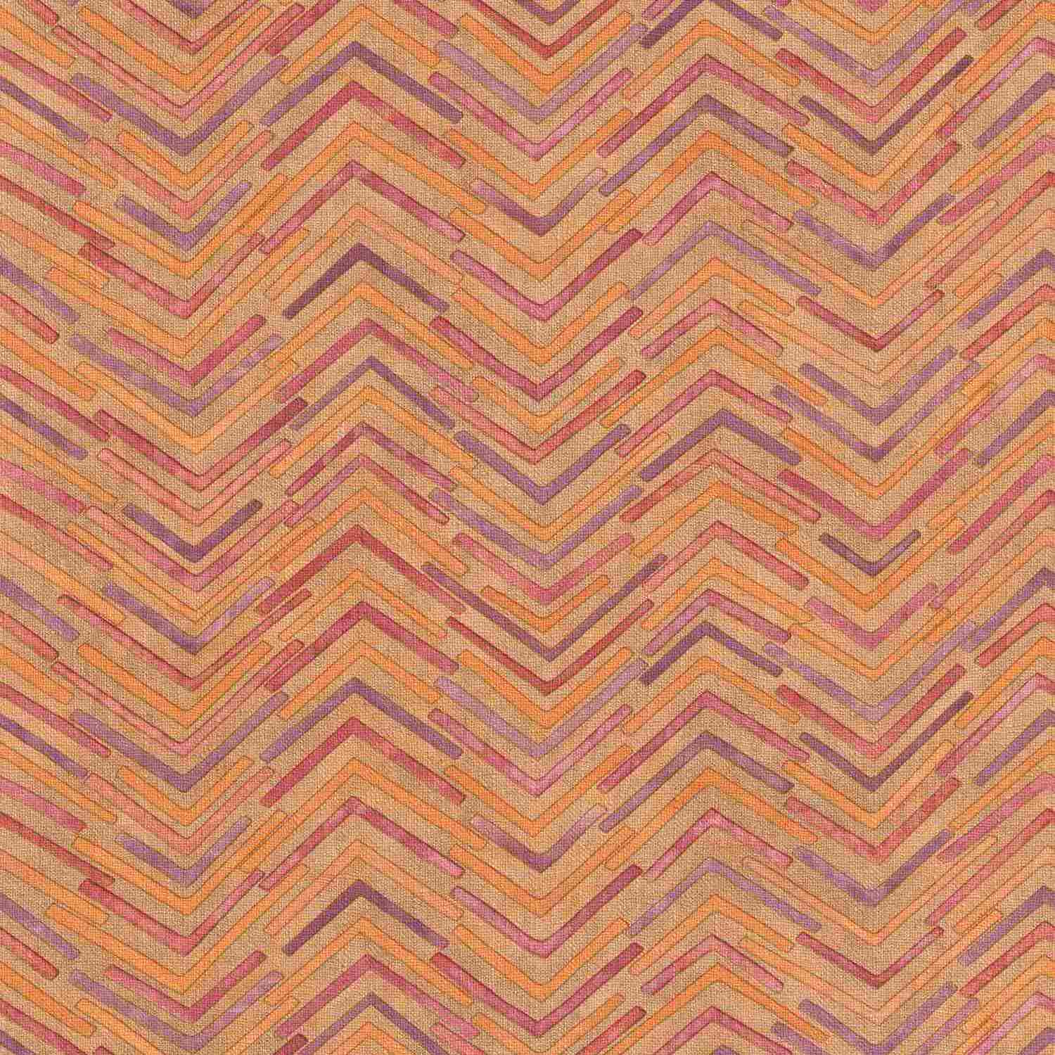 Rasch | Barbara Home Collection III | 560978 | Vliestapete | 3D Optik | 0.53 x 10.05 m | Braun | Rot