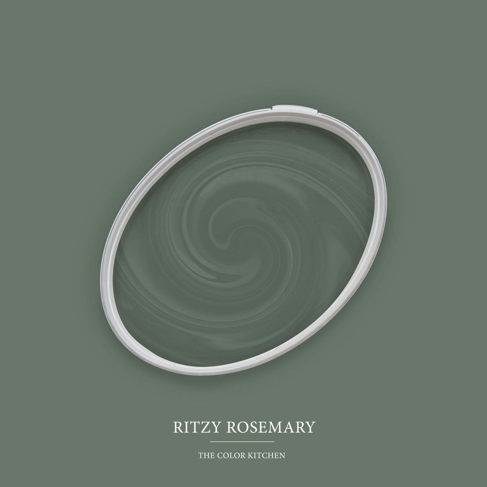 Wandfarbe Grün matt | The Color Kitchen Ritzy Rosemary | Exklusive Innendispersion Hohe Deckkraft