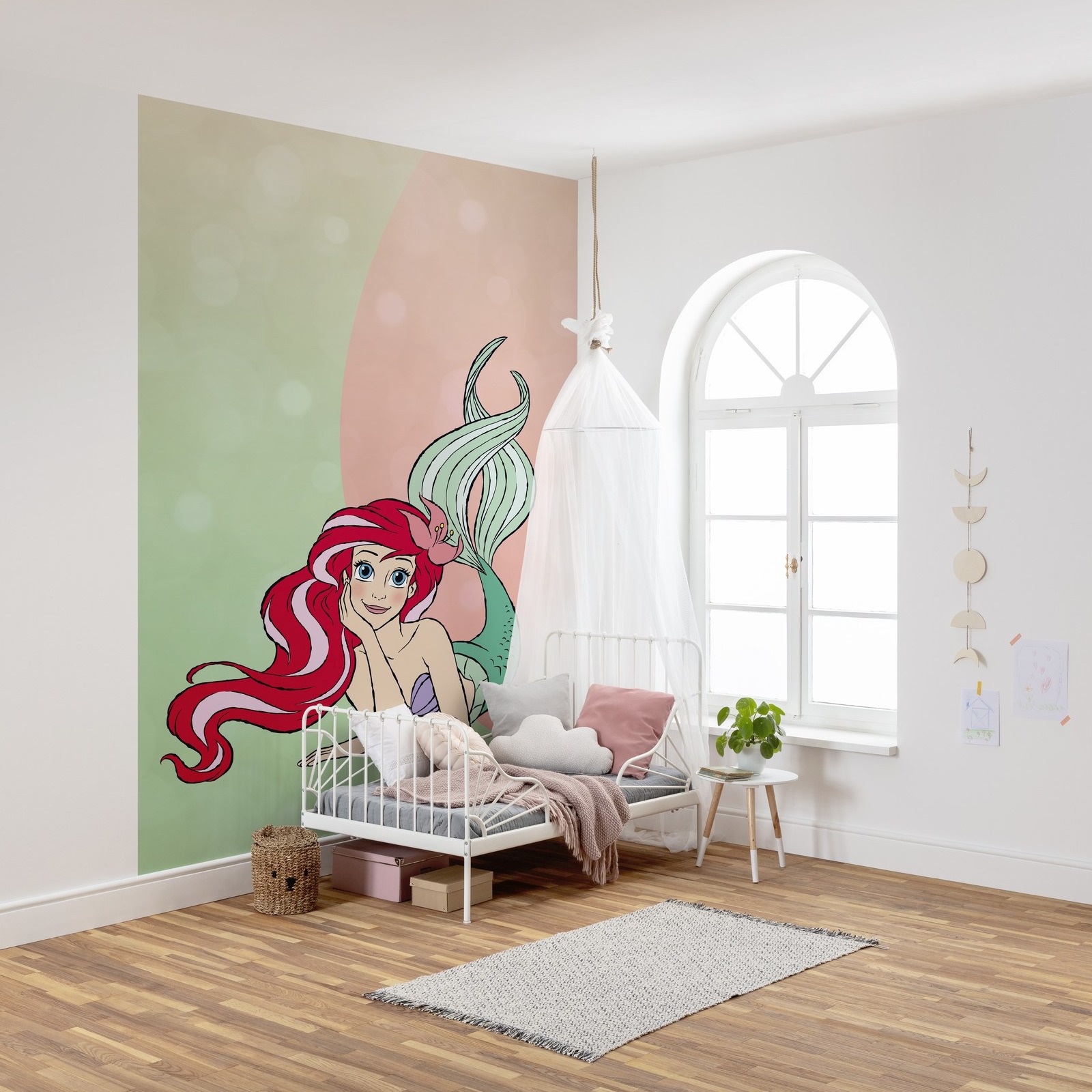 Komar Fototapete Disney Ariel Pastell 280 x 200 cm Digitaldrucktapete Vlies Meerjungfrau