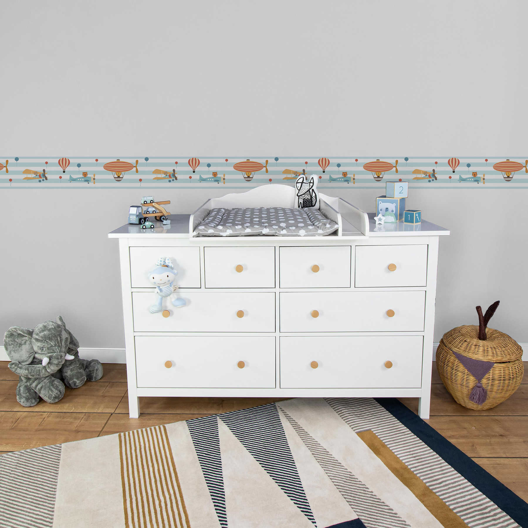 A.S. Creation | Lovely Kids | 403753 | Bordüre | Kinderzimmer | 5 x 0.155 m | Blau