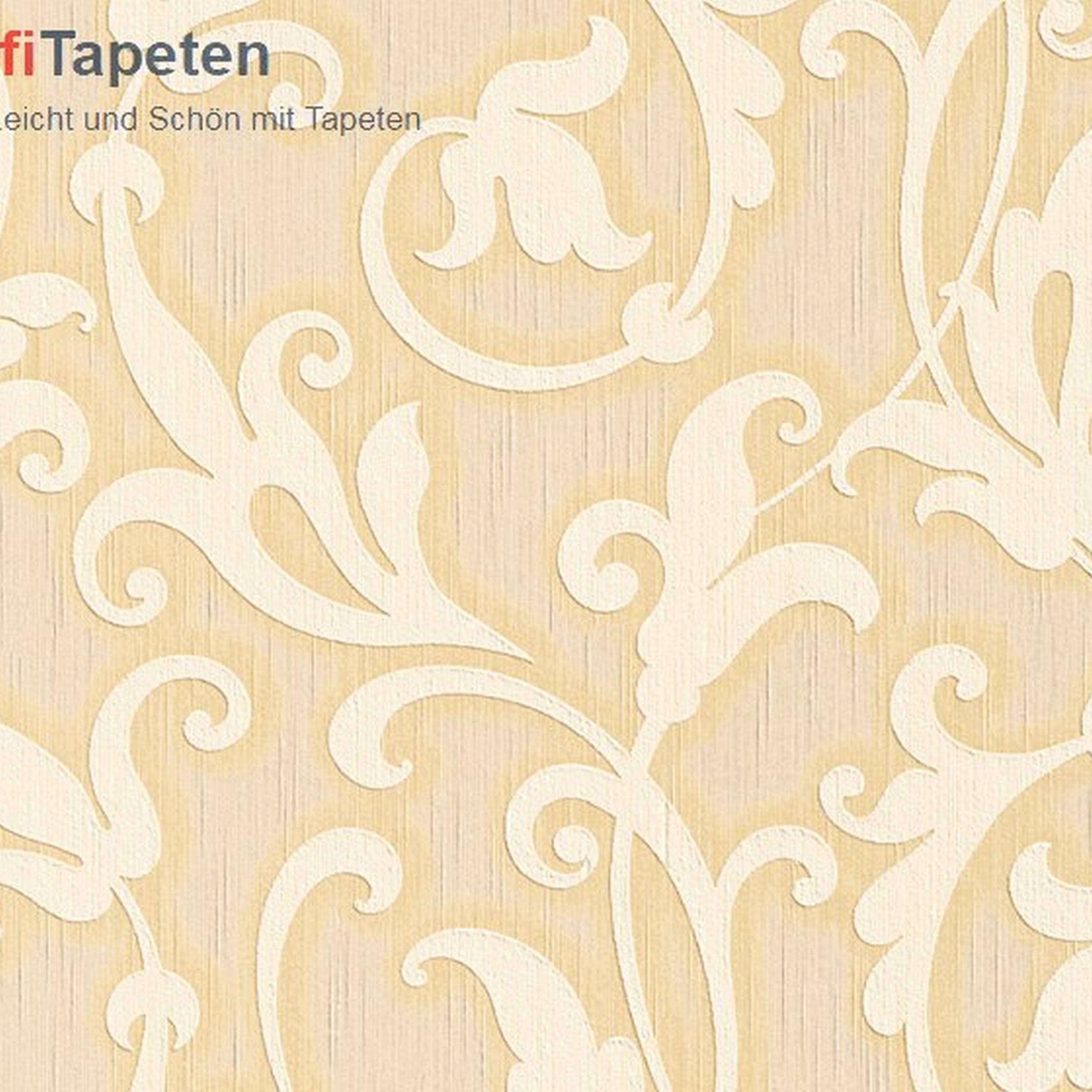 A.S. Creation | Tessuto | 954902 | Vliestapete | Blumenoptik | 0.53 x 10.05 m | Gelb
