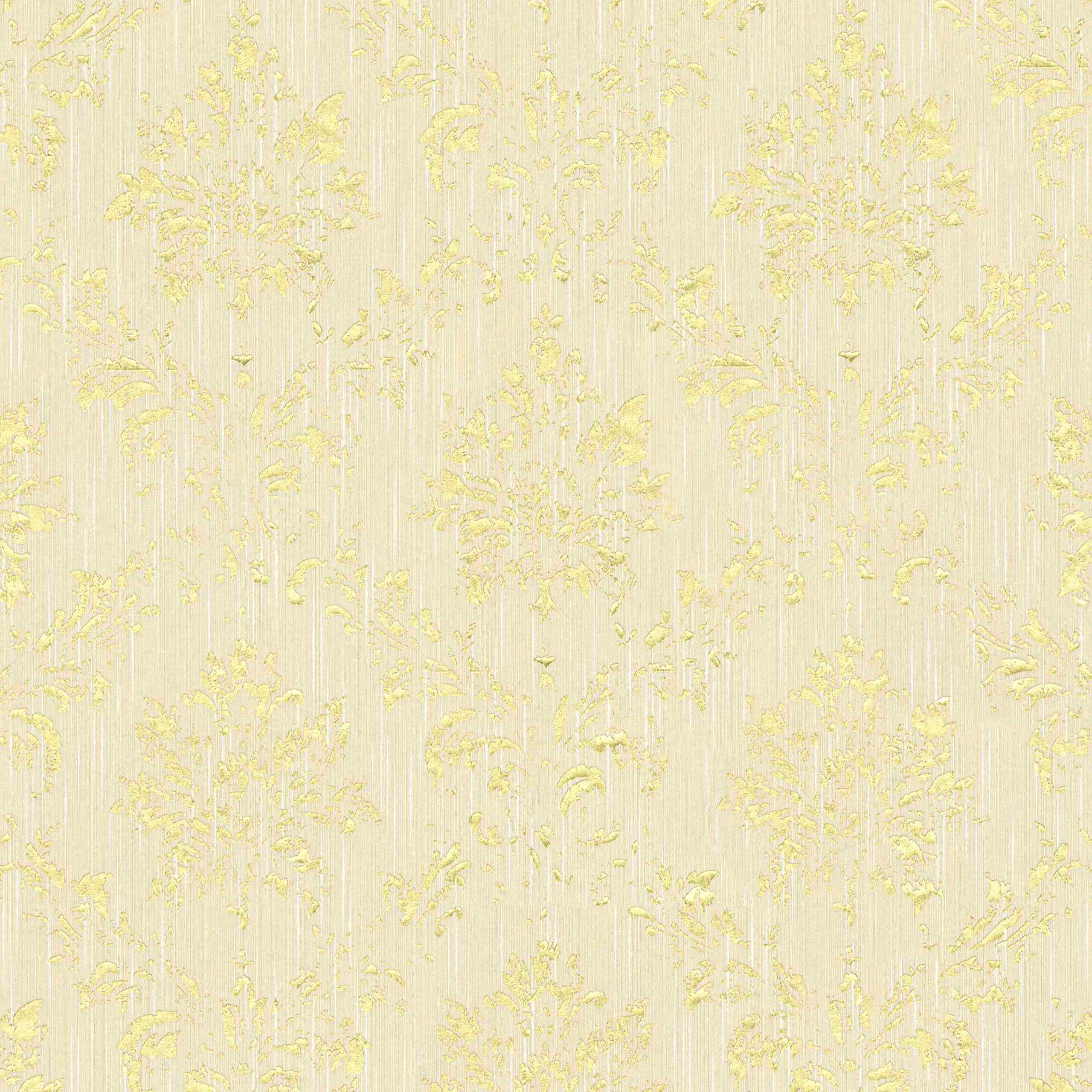 A.S. Creation | Metallic Silk | 306623 | Vliestapete | Barock | 0.53 x 10.05 m | Beige