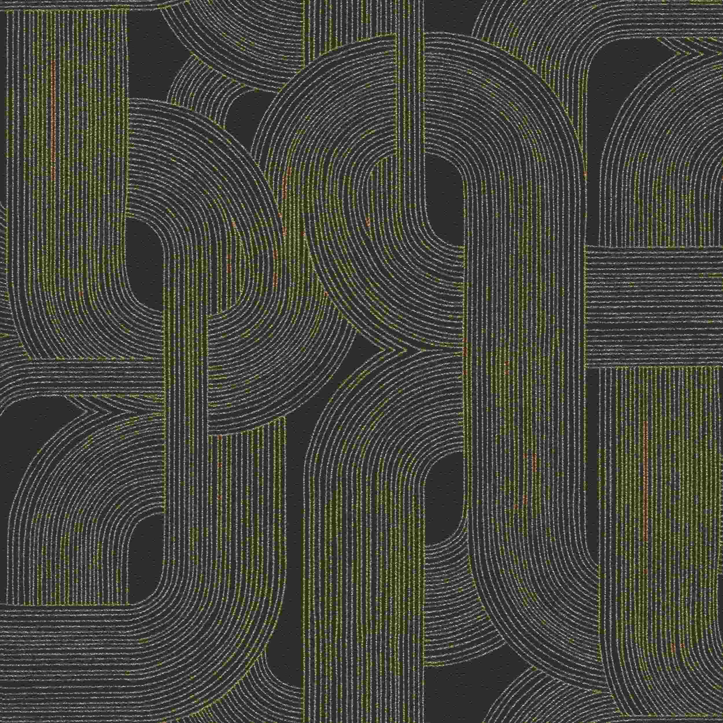 Rasch Vliestapete Symphony 868104 | 0.53 x 10.05 m | Grafik Schwarz Gold