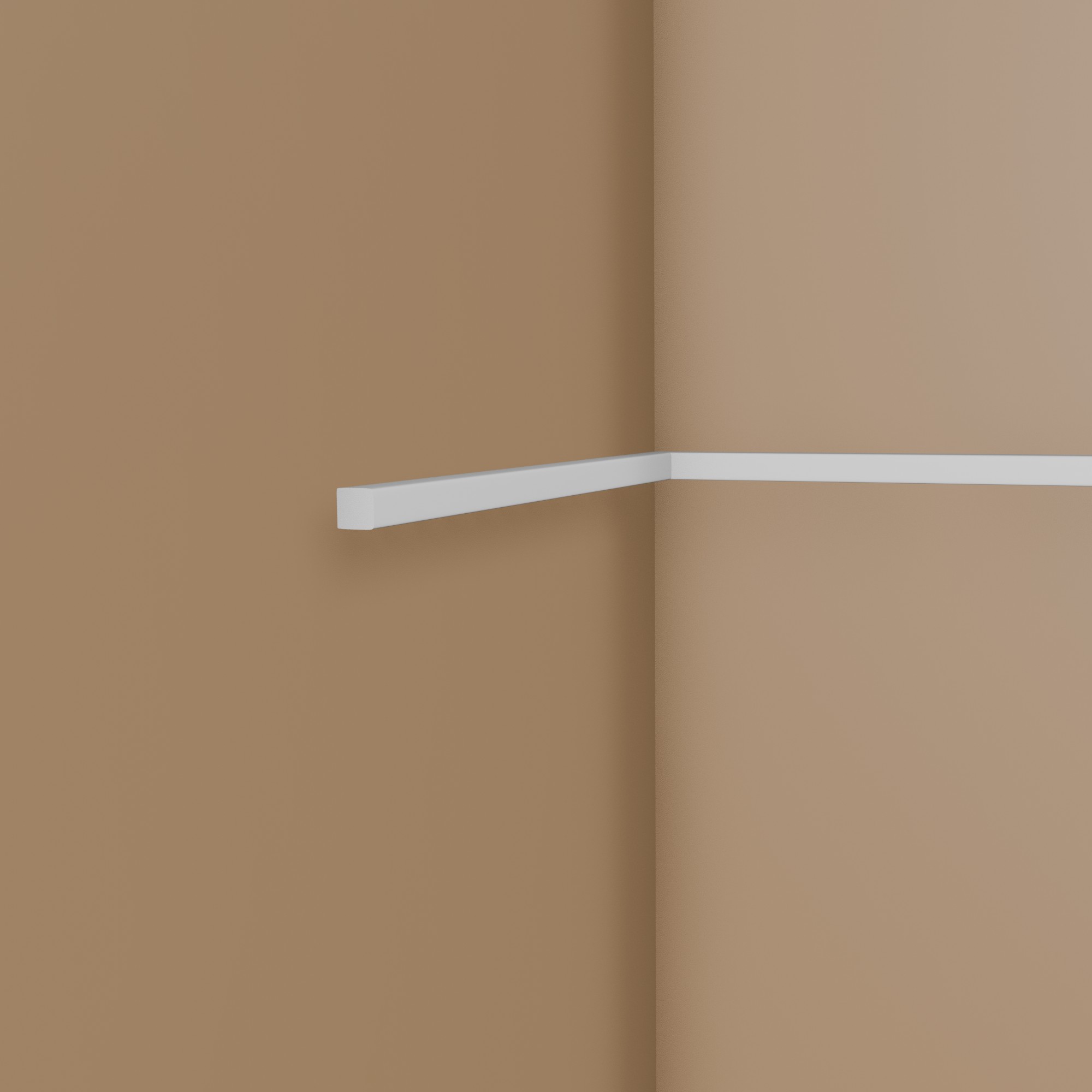 PROVISTON Zierleiste "NE010" 15 x 15 x 2000 mm Weiß Wandleiste Wanddekoration Hochwertig