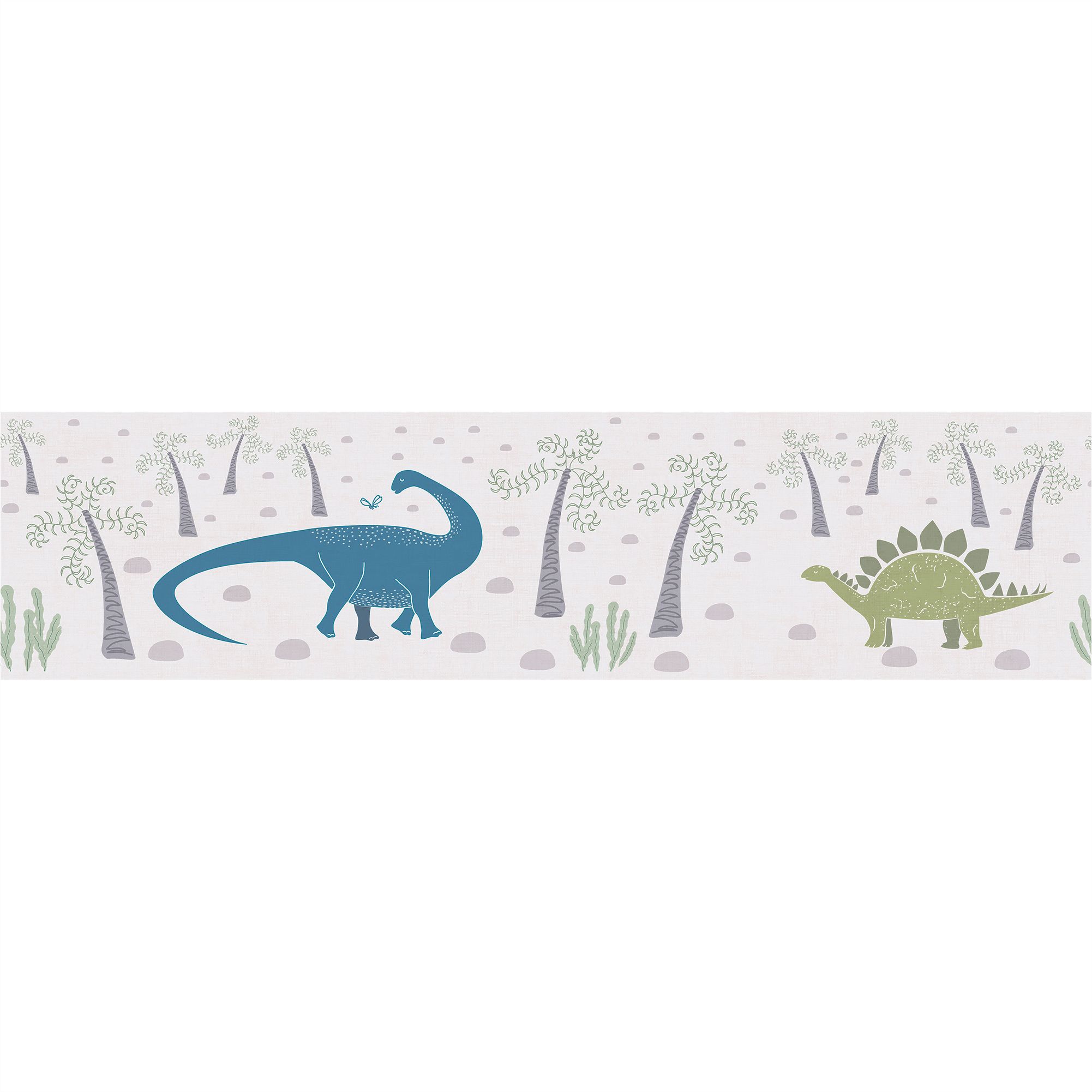Bordüre 771411 Blau Bunt Uni Lilly & Luis Dinos A.S. Création