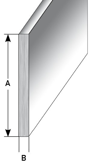 Auer Bau- & Montageprofile Sockelleiste Breite 40 - 100 mm Flachprofil Edelstahl