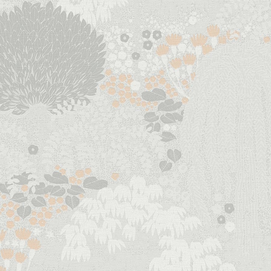 A.S. Creation | Famous Garden | 393501 | Vliestapete | Bäume & Blätter | 10.05 x 0.53 m | Grau