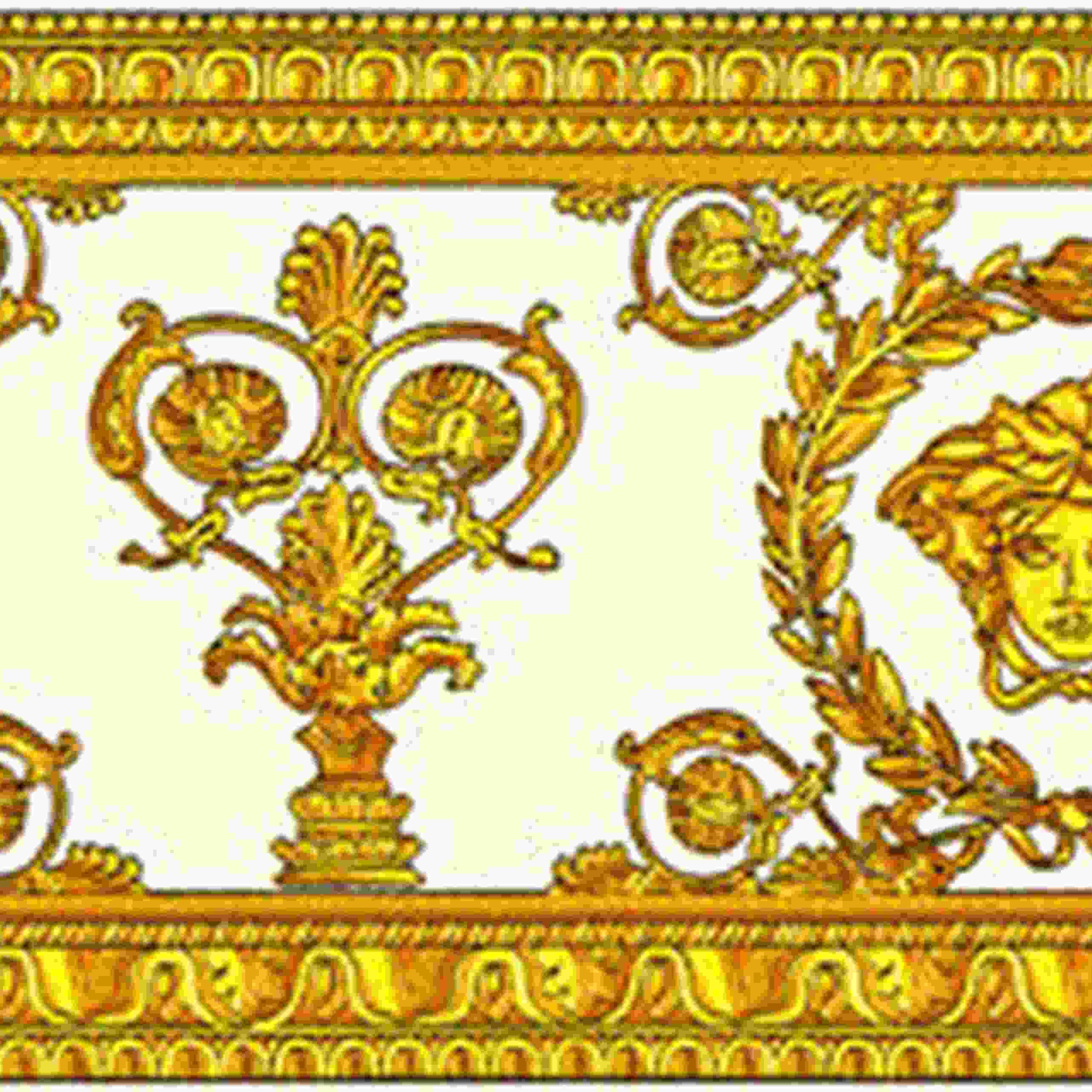 A.S. Creation | Versace 3 | 343052 | Vliesbordüre | Borte | 0.09 x 5 m | Gelb