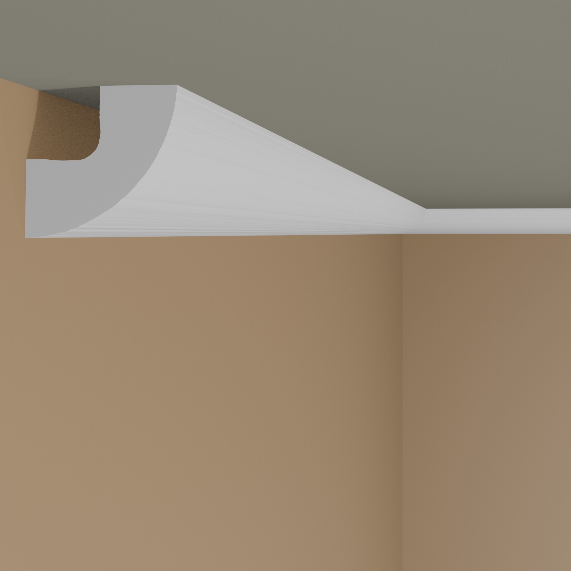 Marbet Stuckleiste "E-1" Styropor Deckenleiste 22 x 22 x 2000 mm Polystyrol Leiste Weiß