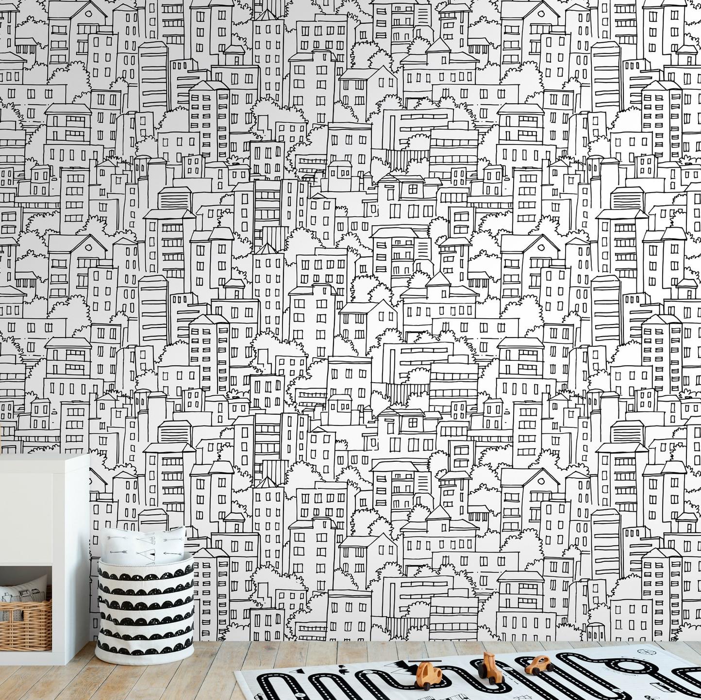 A.S. Creation Fototapete The Wall III 398601 Ein Motiv pro Rolle Architektur Gebäude Schwarz Weiß