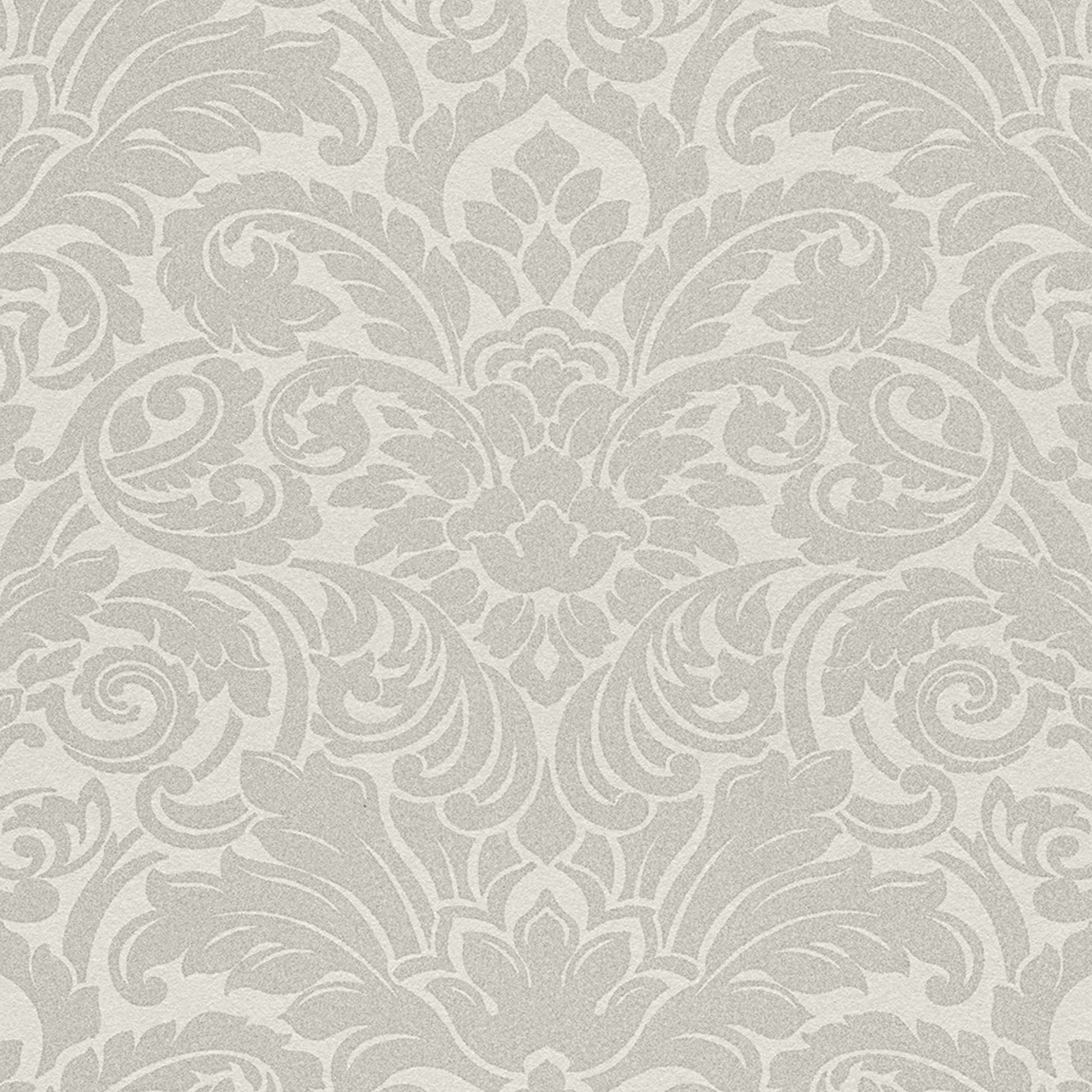 A.S. Creation | Luxury wallpaper | 305451 | Vliestapete | Barock | 0.53 x 10.05 m | Silber
